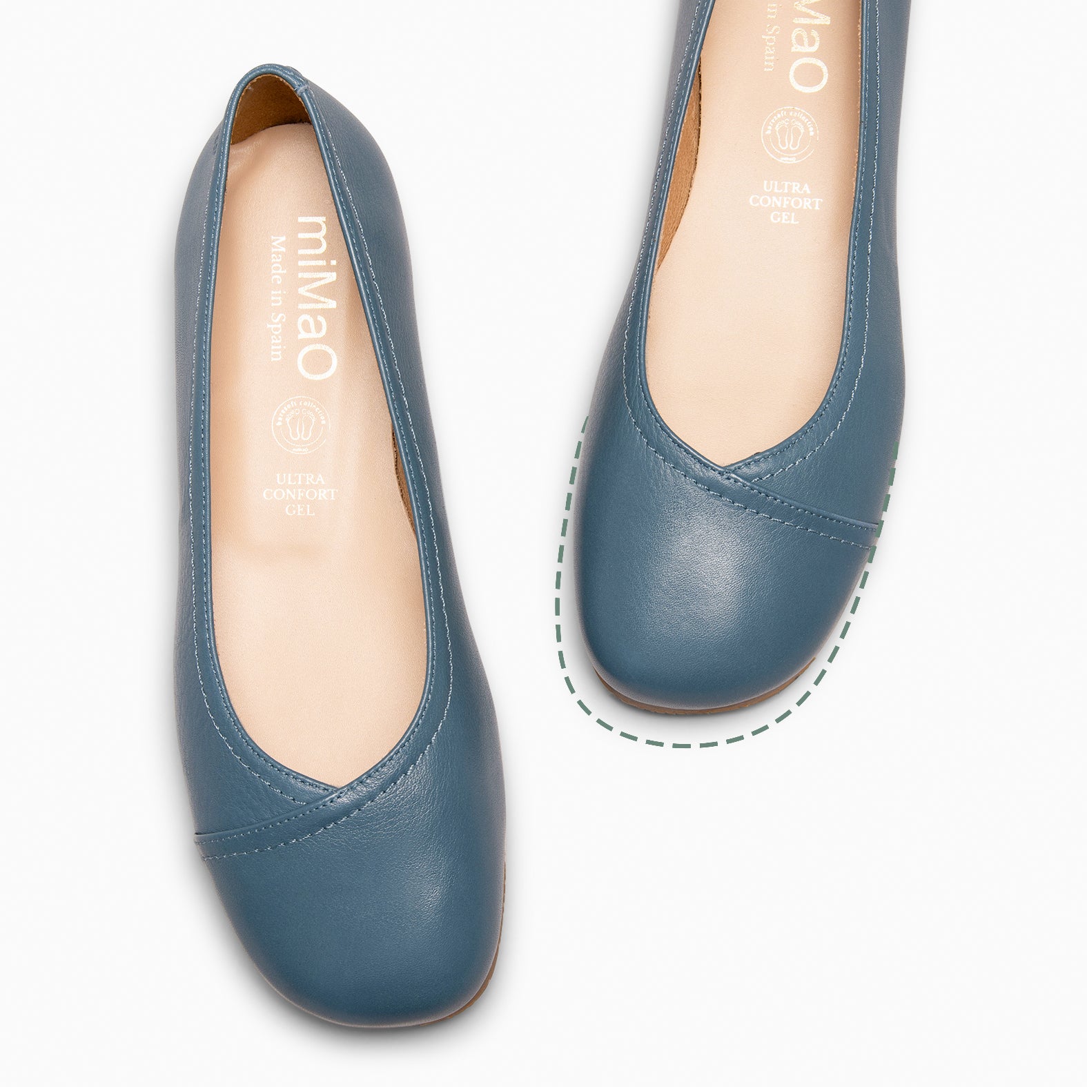 PLUMA - BAILARINA ESTILO BARESOFT AZUL - miMaO ®