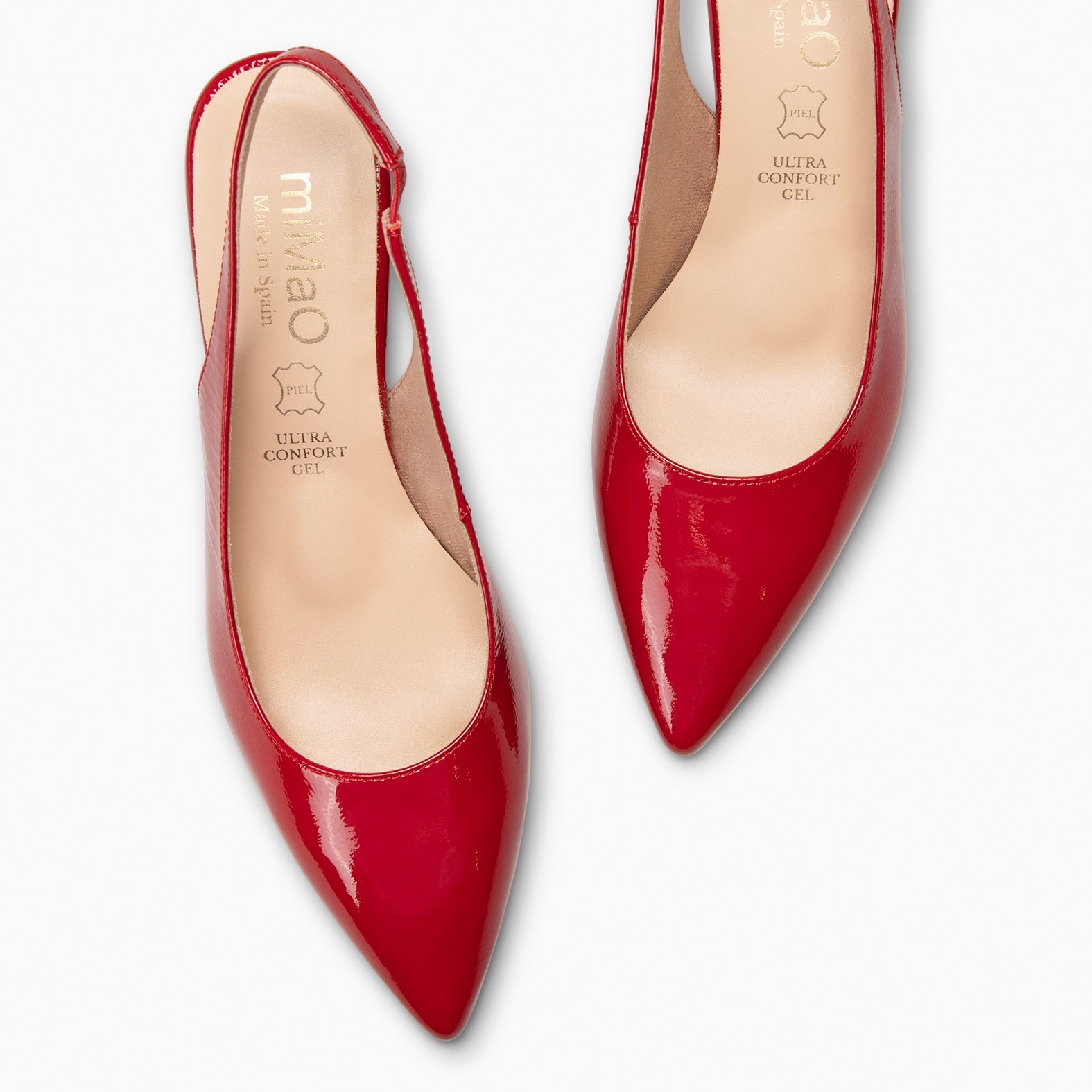 MIRIAM - Zapato destalonado ROJO - miMaO ®