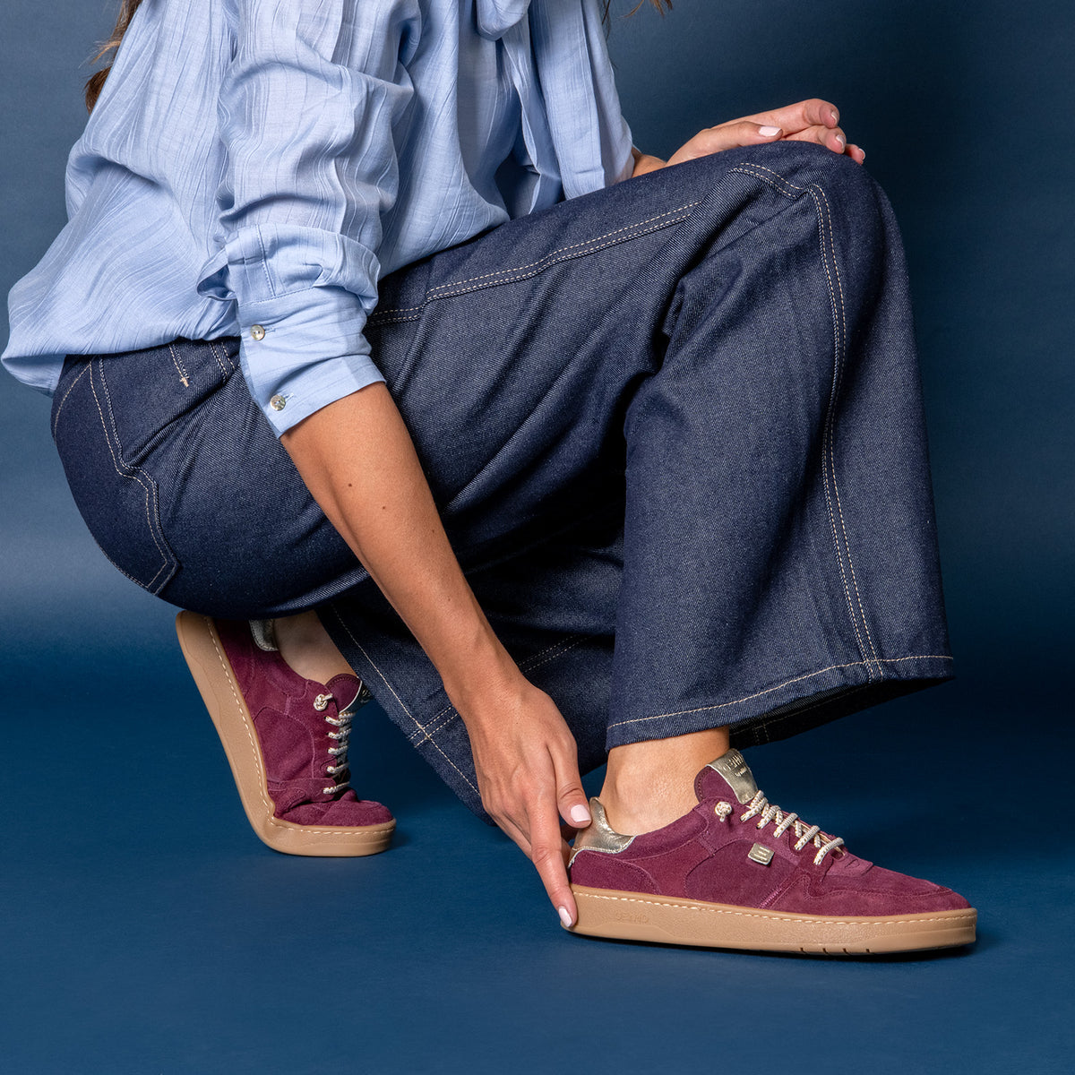 GENIUS - BURGUNDY Baresoft sneaker