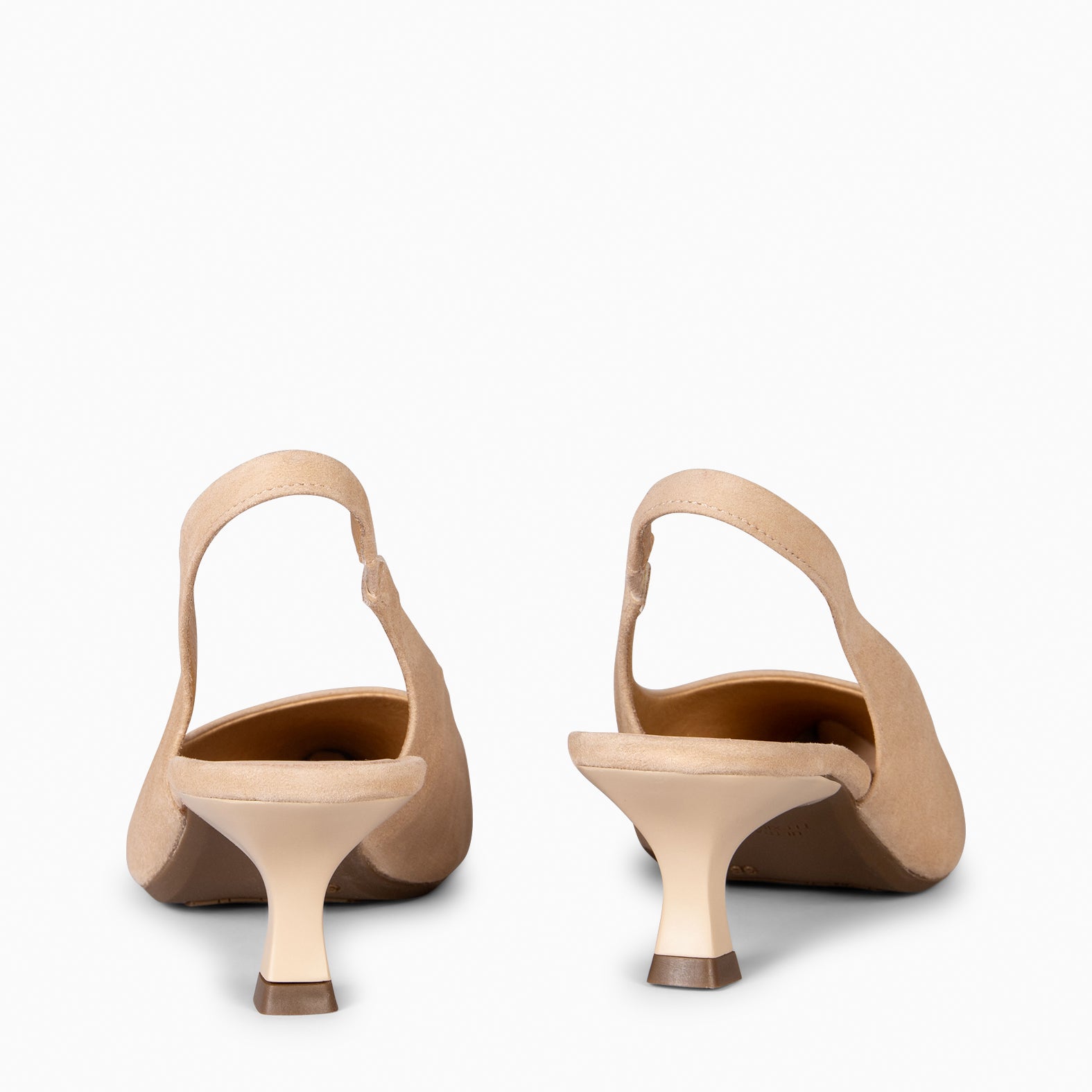 KITTEN DESTALONADO – Zapatos de Tacón acampanado BEIGE - miMaO ®