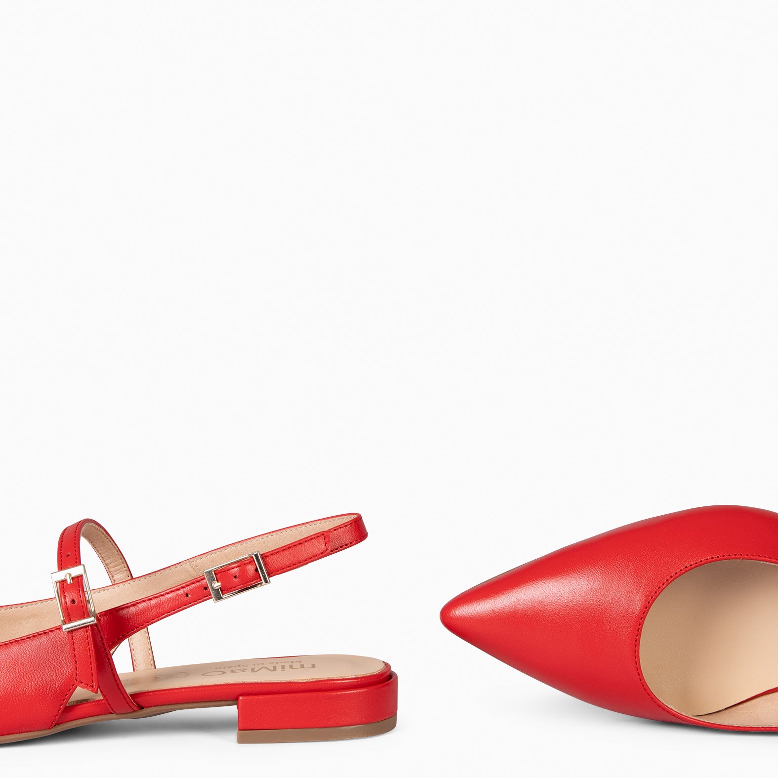 EVA - ZAPATOS ELEGANTES DESTALONADOS ROJO - miMaO ®