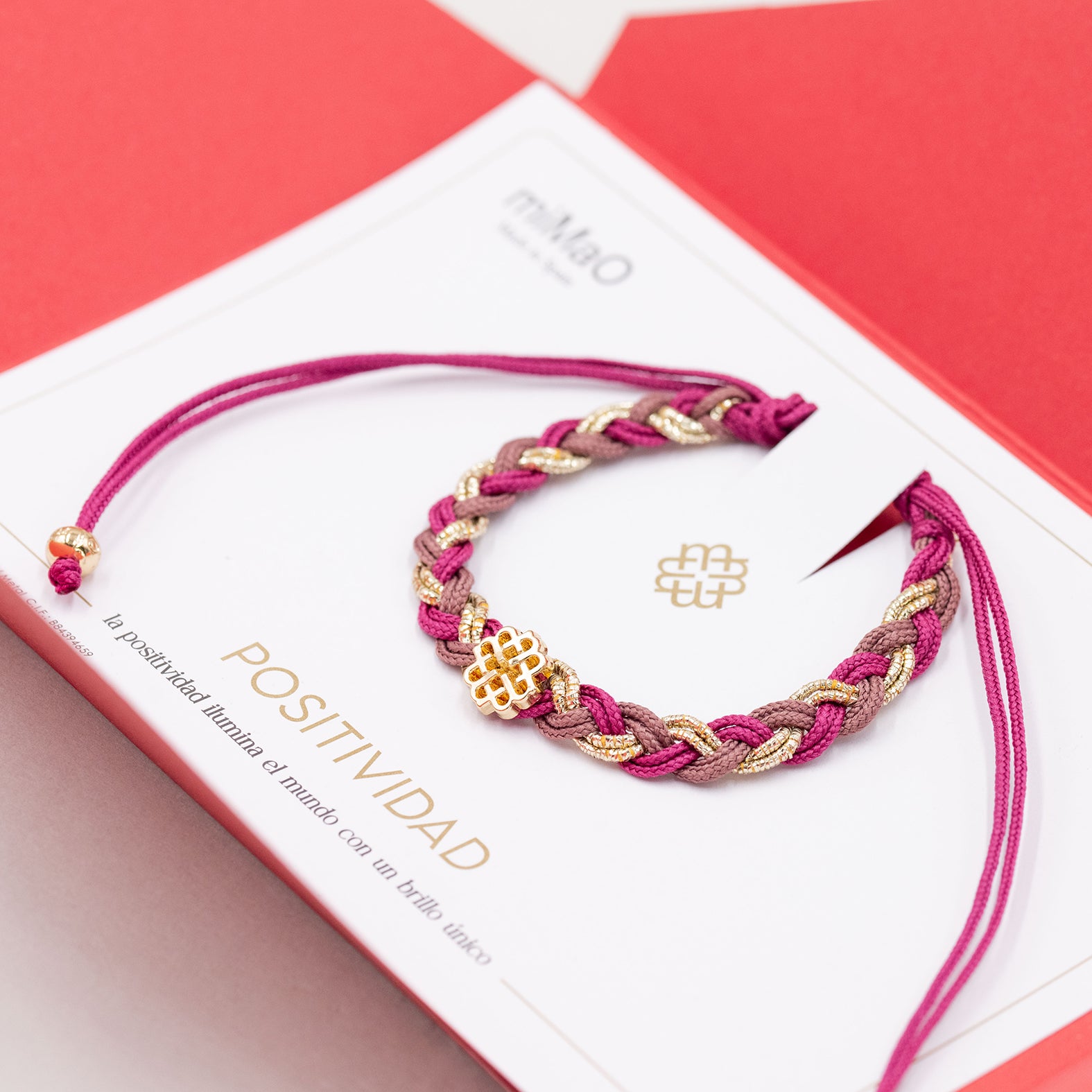 PULSERA DE LA POSITIVIDAD ORO - miMaO ®