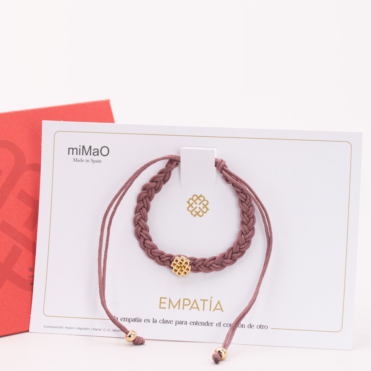 PULSERA ROSA DE LA EMPATÍA ORO - miMaO ®