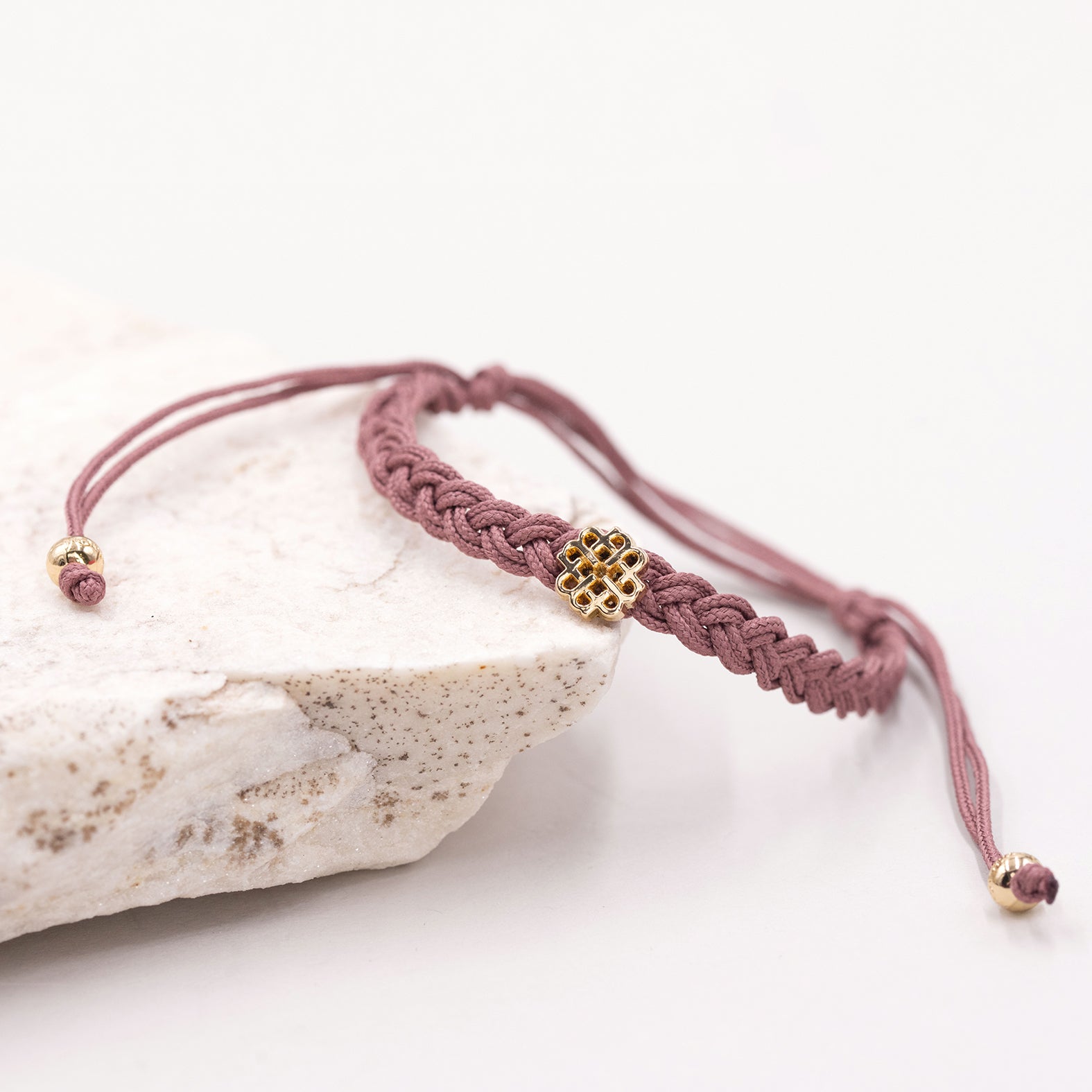 PULSERA ROSA DE LA EMPATÍA ORO - miMaO ®