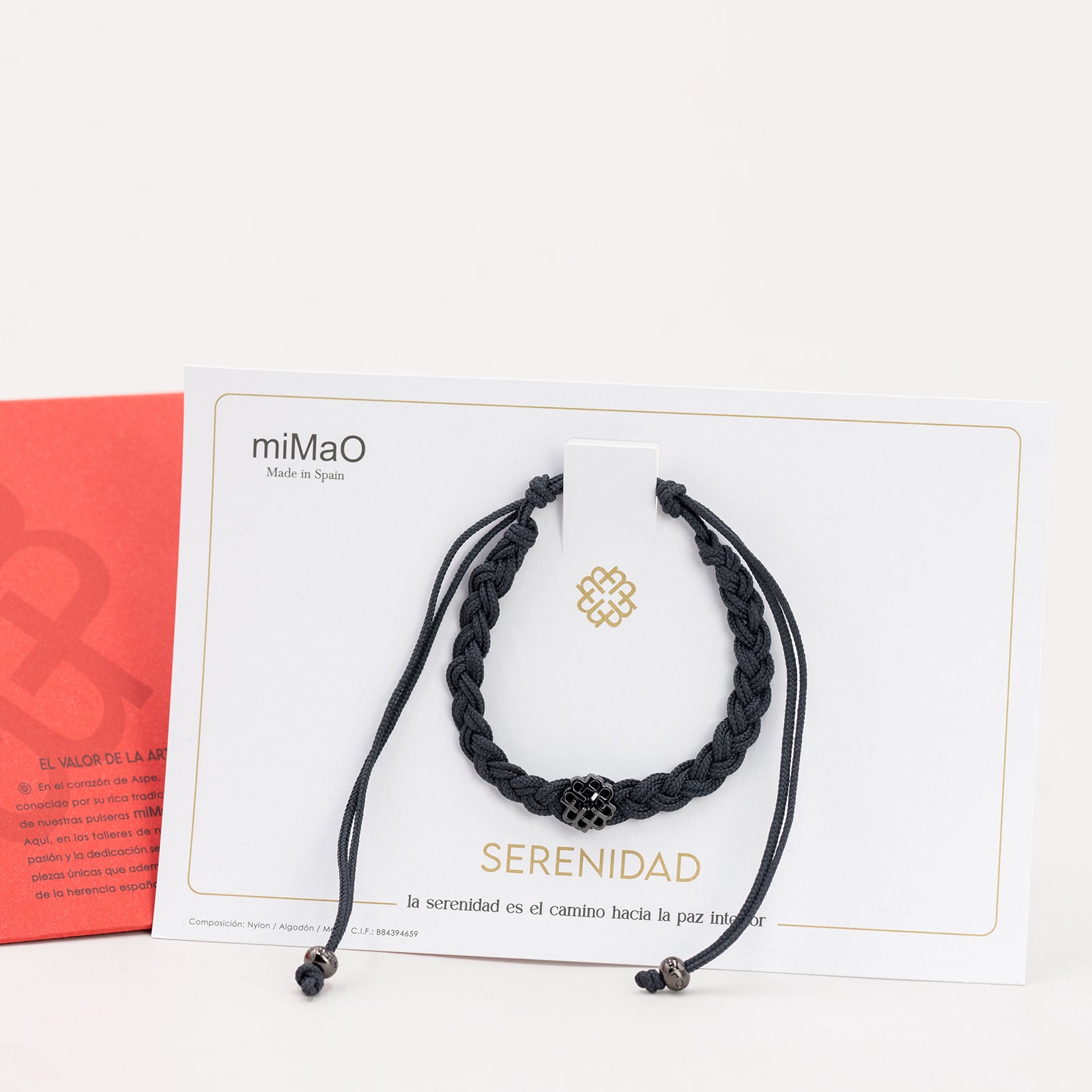 PULSERA GRIS DE LA SERENIDAD - miMaO ®