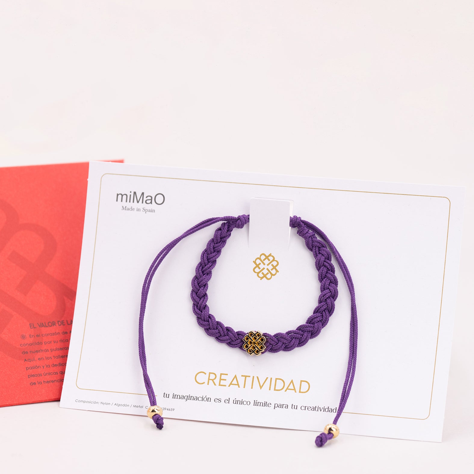 PULSERA MORADA DE LA CREATIVIDAD ORO - miMaO ®