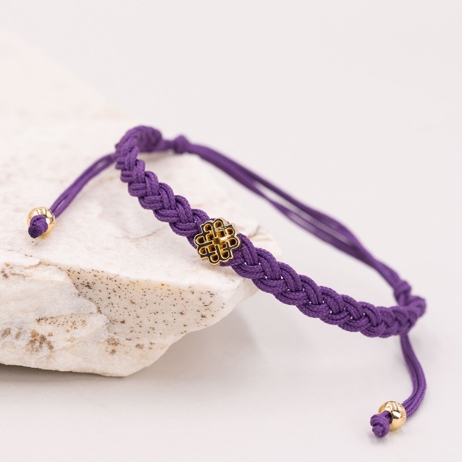PULSERA MORADA DE LA CREATIVIDAD ORO - miMaO ®