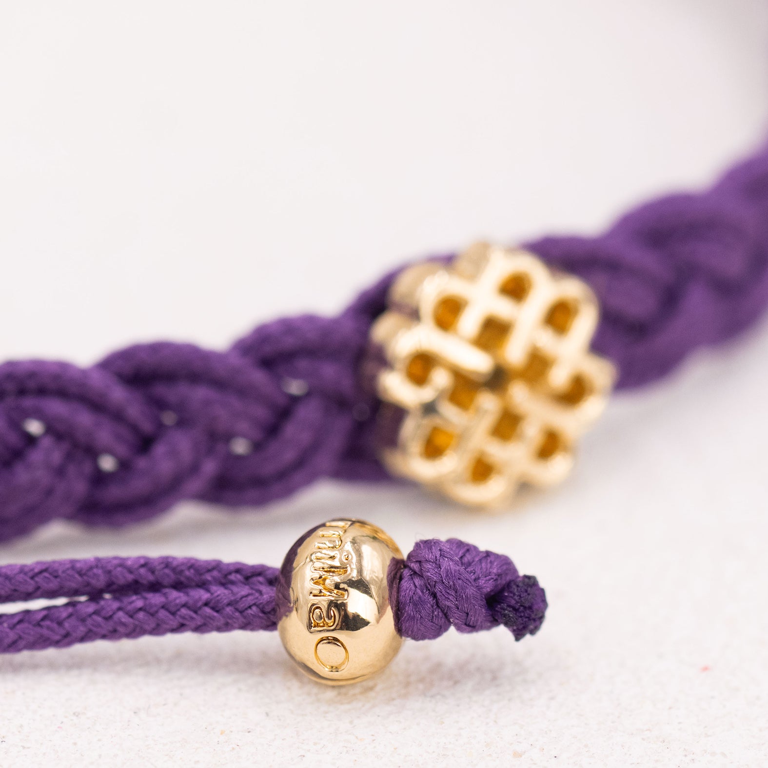 PULSERA MORADA DE LA CREATIVIDAD ORO - miMaO ®