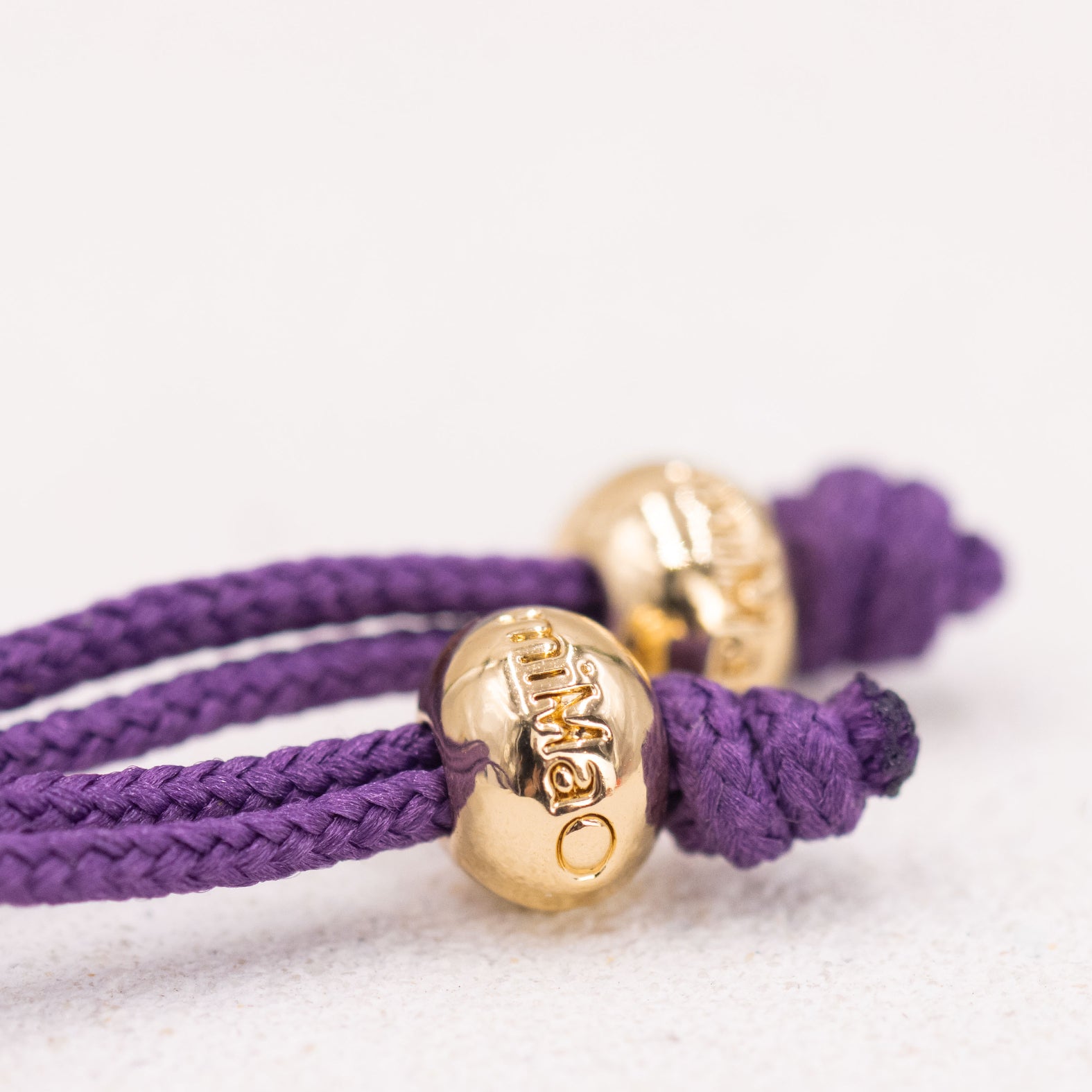 PULSERA MORADA DE LA CREATIVIDAD ORO - miMaO ®