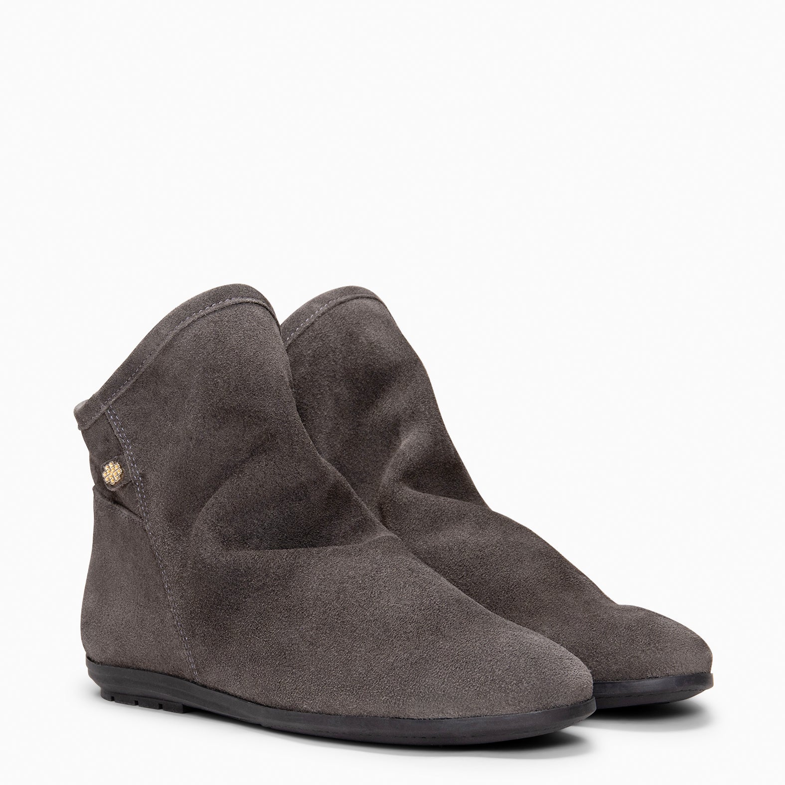 CHESS - Botines de ante con caña fruncida GRIS - miMaO ®