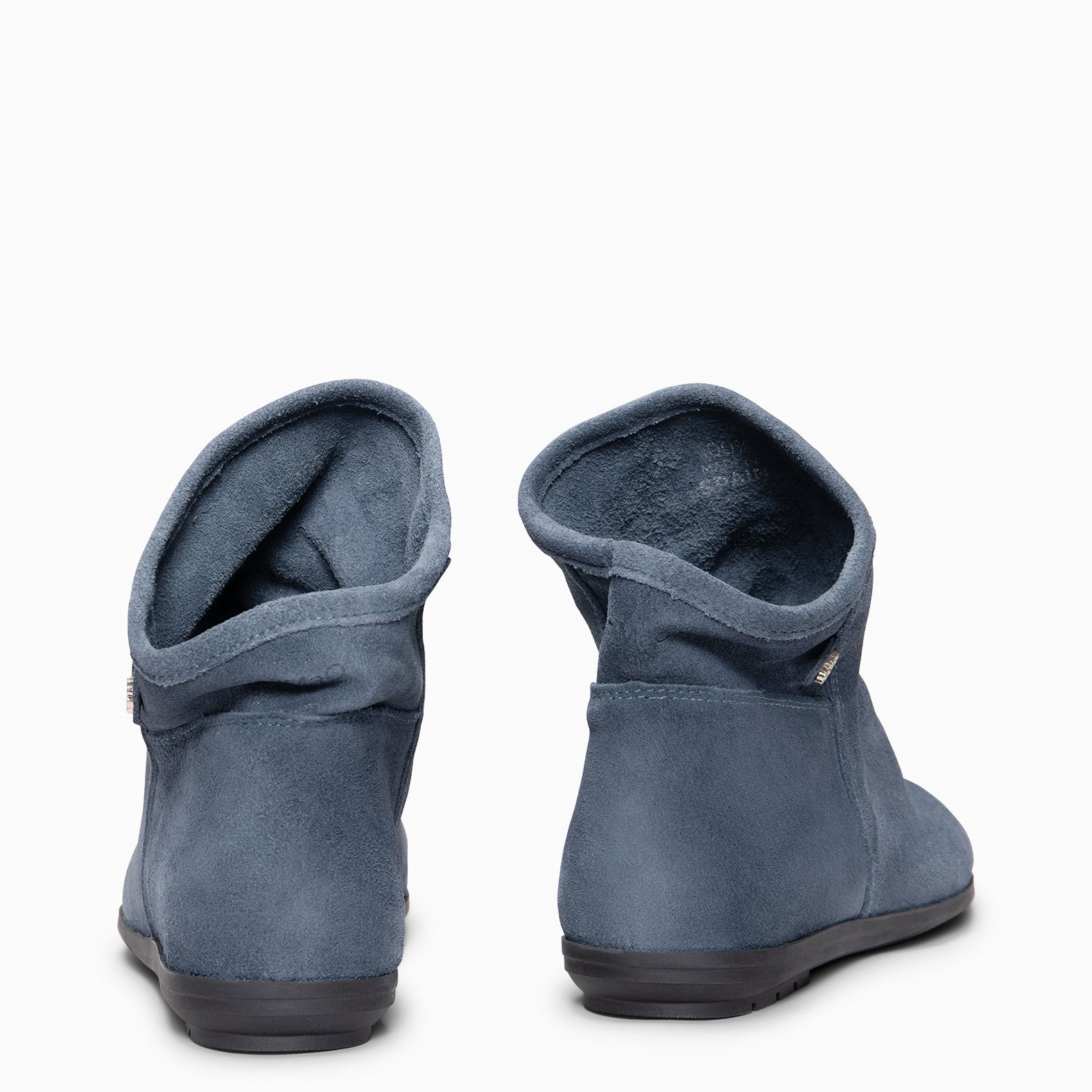 CHESS - Botines de ante con caña fruncida AZUL - miMaO ®