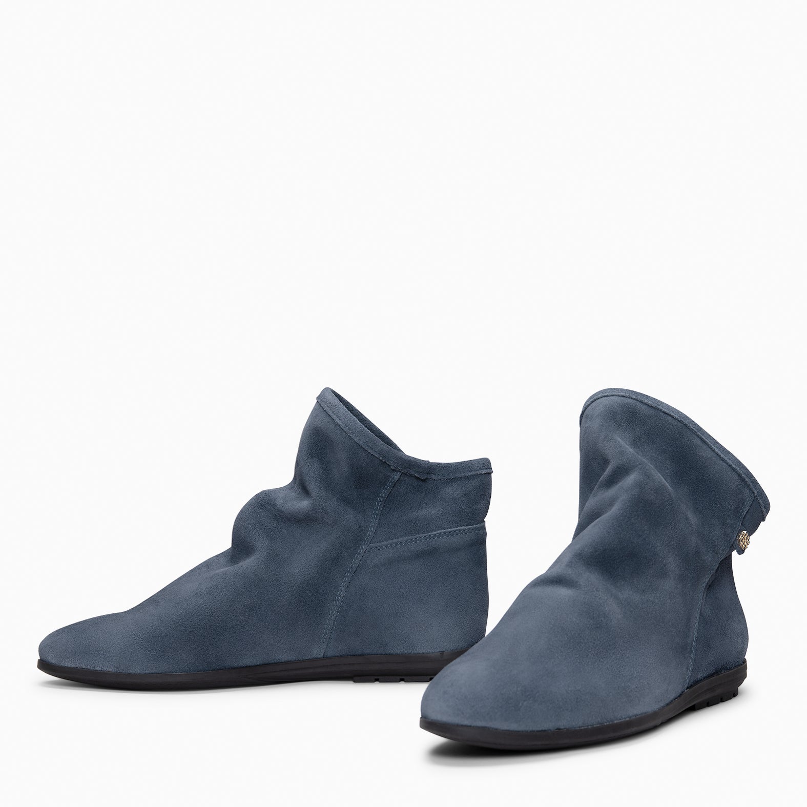 CHESS - Botines de ante con caña fruncida AZUL - miMaO ®