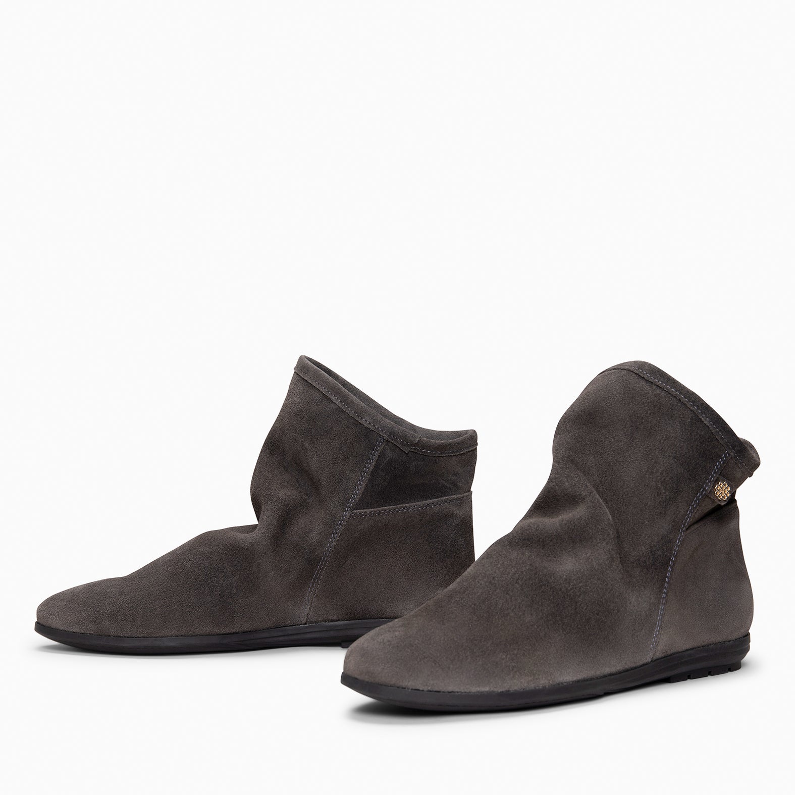 CHESS - Botines de ante con caña fruncida GRIS - miMaO ®