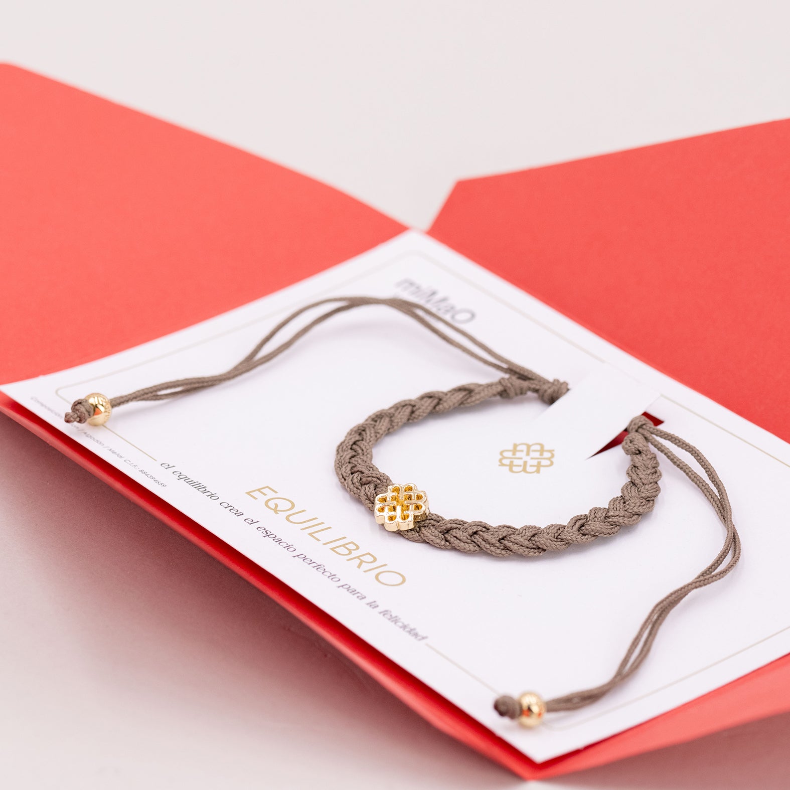 PULSERA TAUPE DEL EQUILIBRIO ORO - miMaO ®