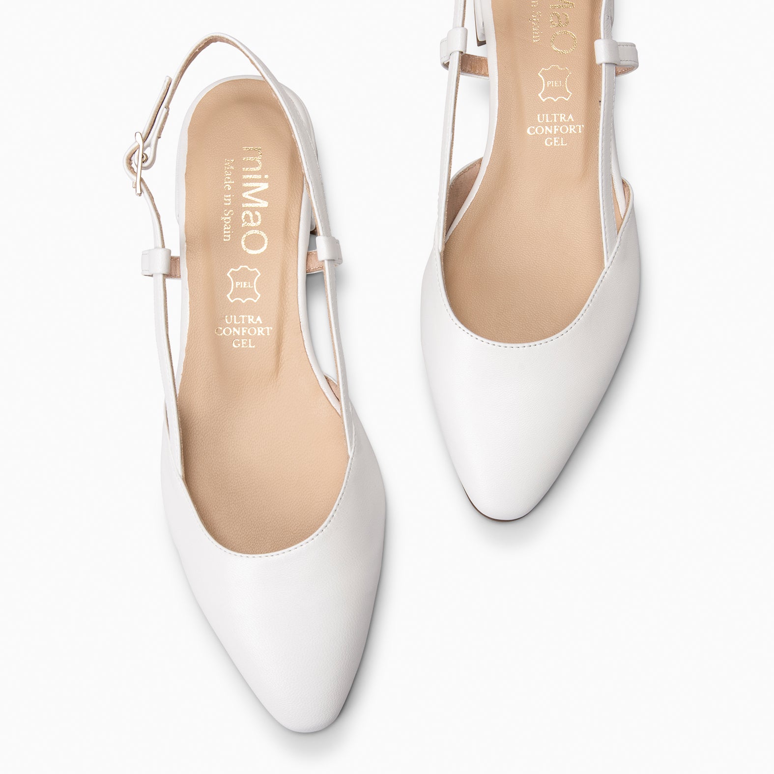 BRUNCH – Zapatos Planos Destalonados NACAR