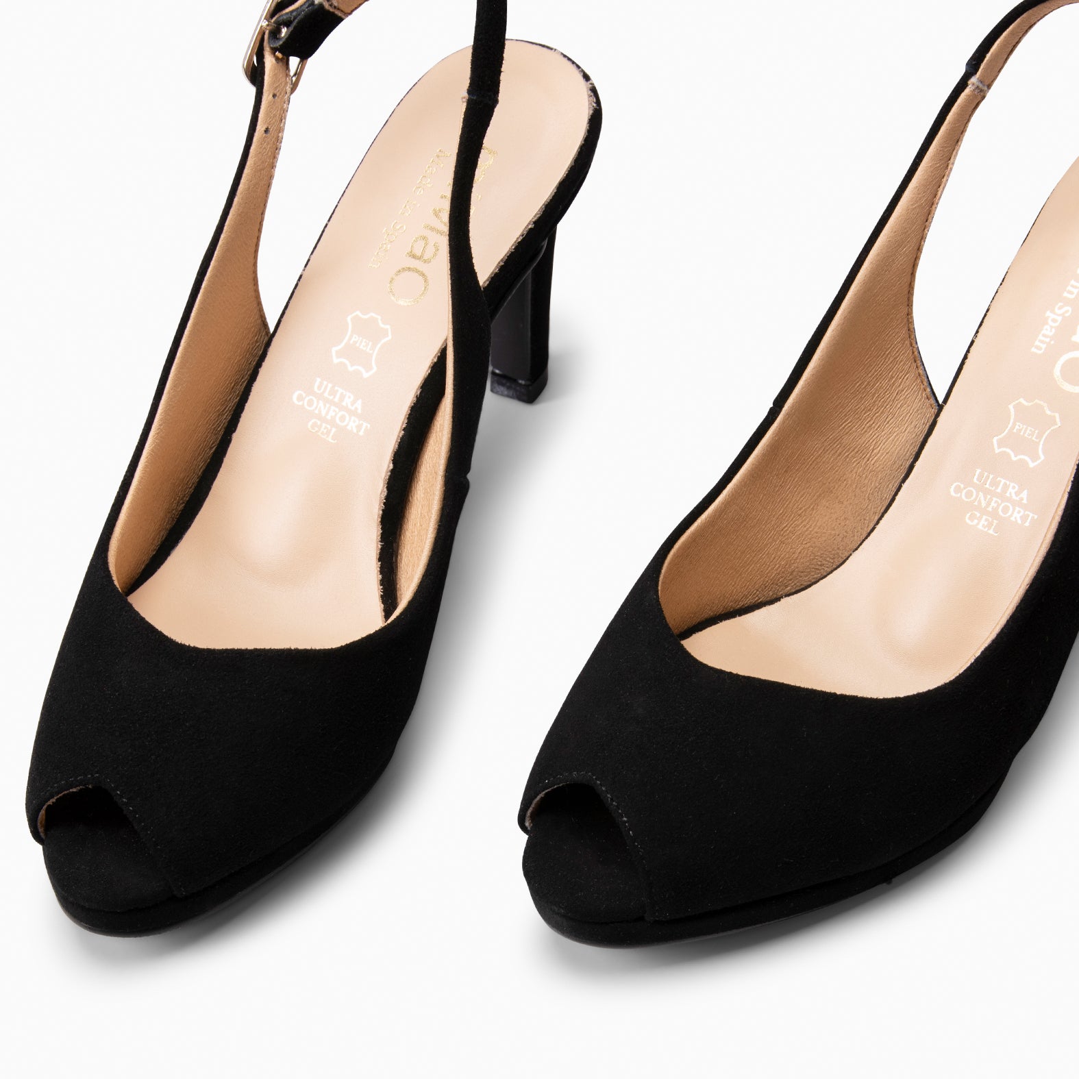 ELSA - Zapatos de tacón alto destalonados NEGRO