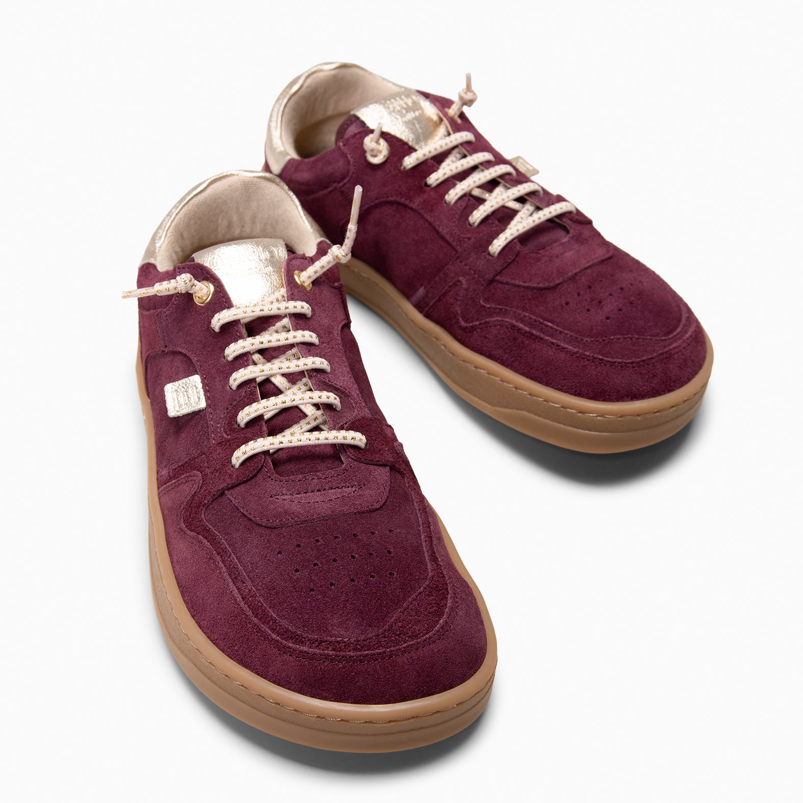 GENIO - Baskets Baresoft à lacets élastiques BORDEAUX