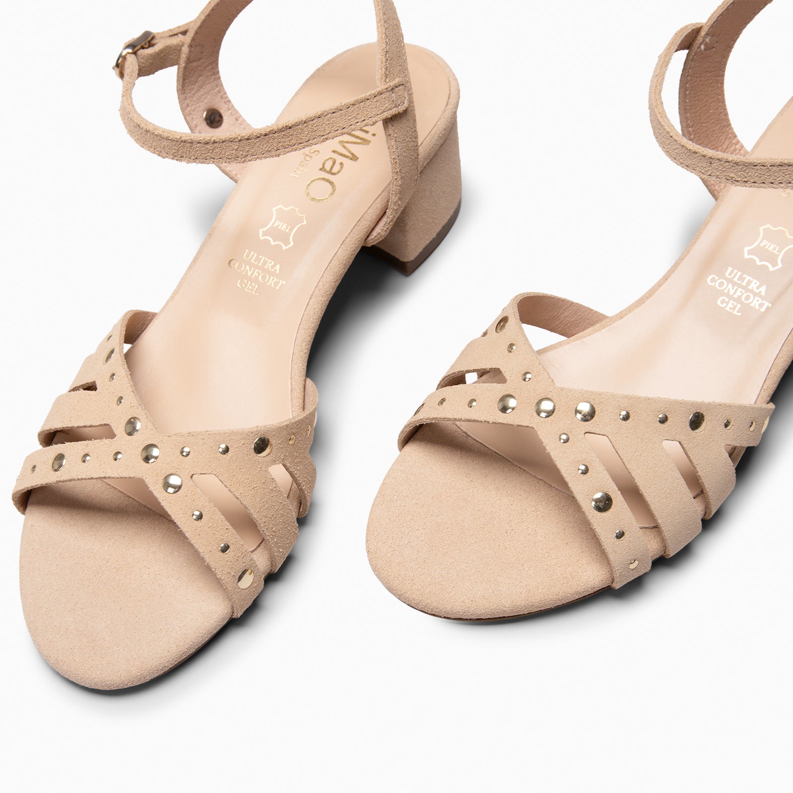 DAISY - Sandalias de tacón medio BEIGE