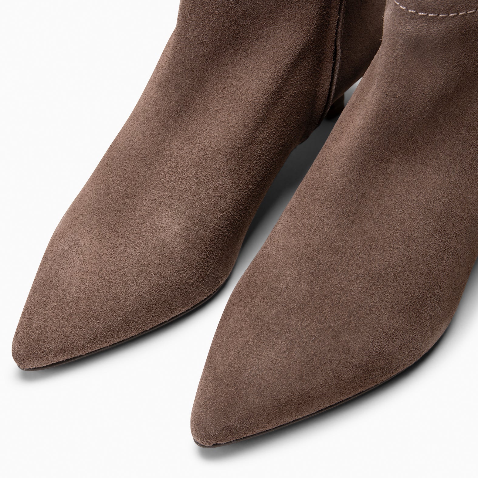 LORD - Bottines à petit talon kitten TAUPE