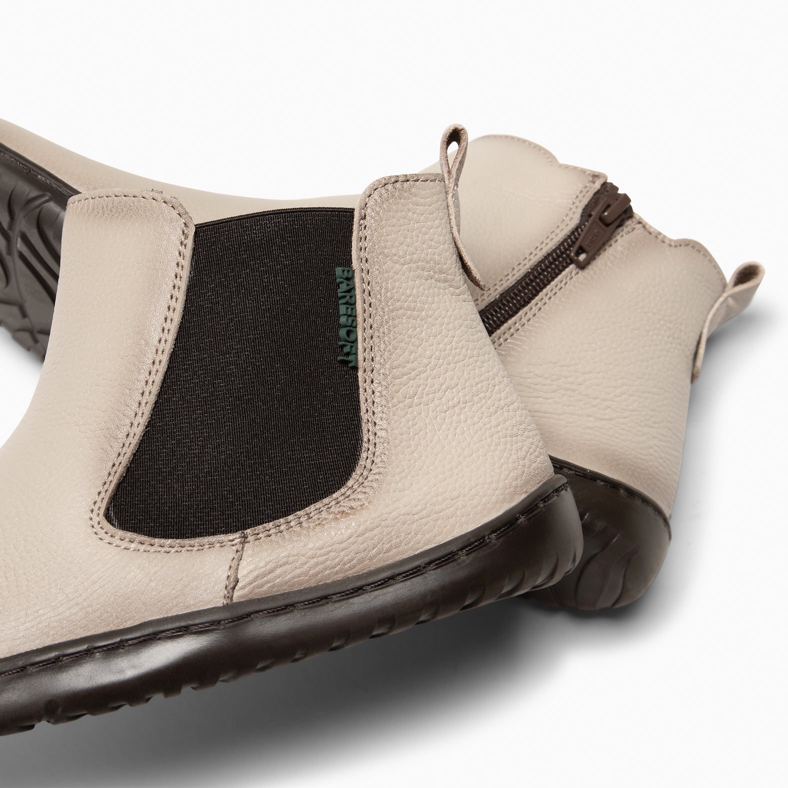 SAND -Botines tipo barefoot con elástico TAUPE - miMaO ®
