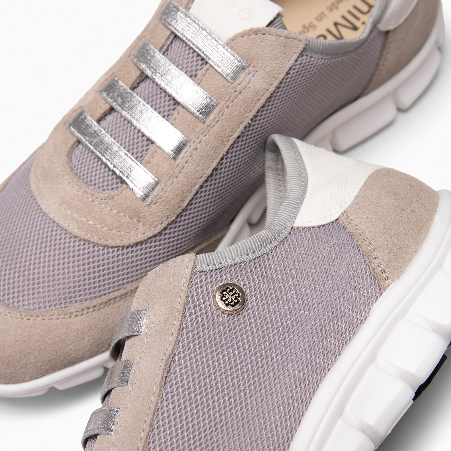 FÜSION 02 - Zapatillas para mujer multi-material GRIS