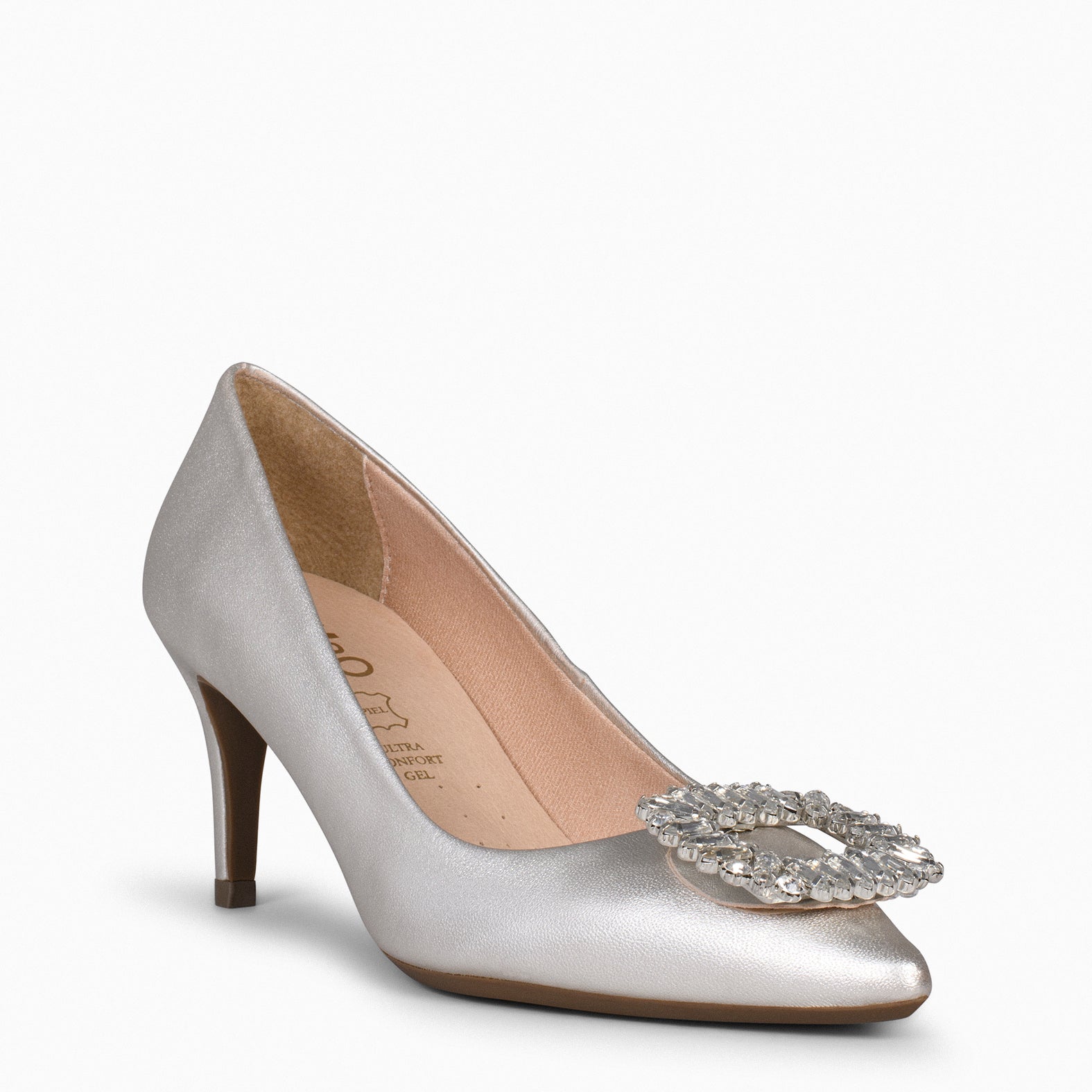 ELLA - Zapatos de tacón de aguja con adorno PERLA