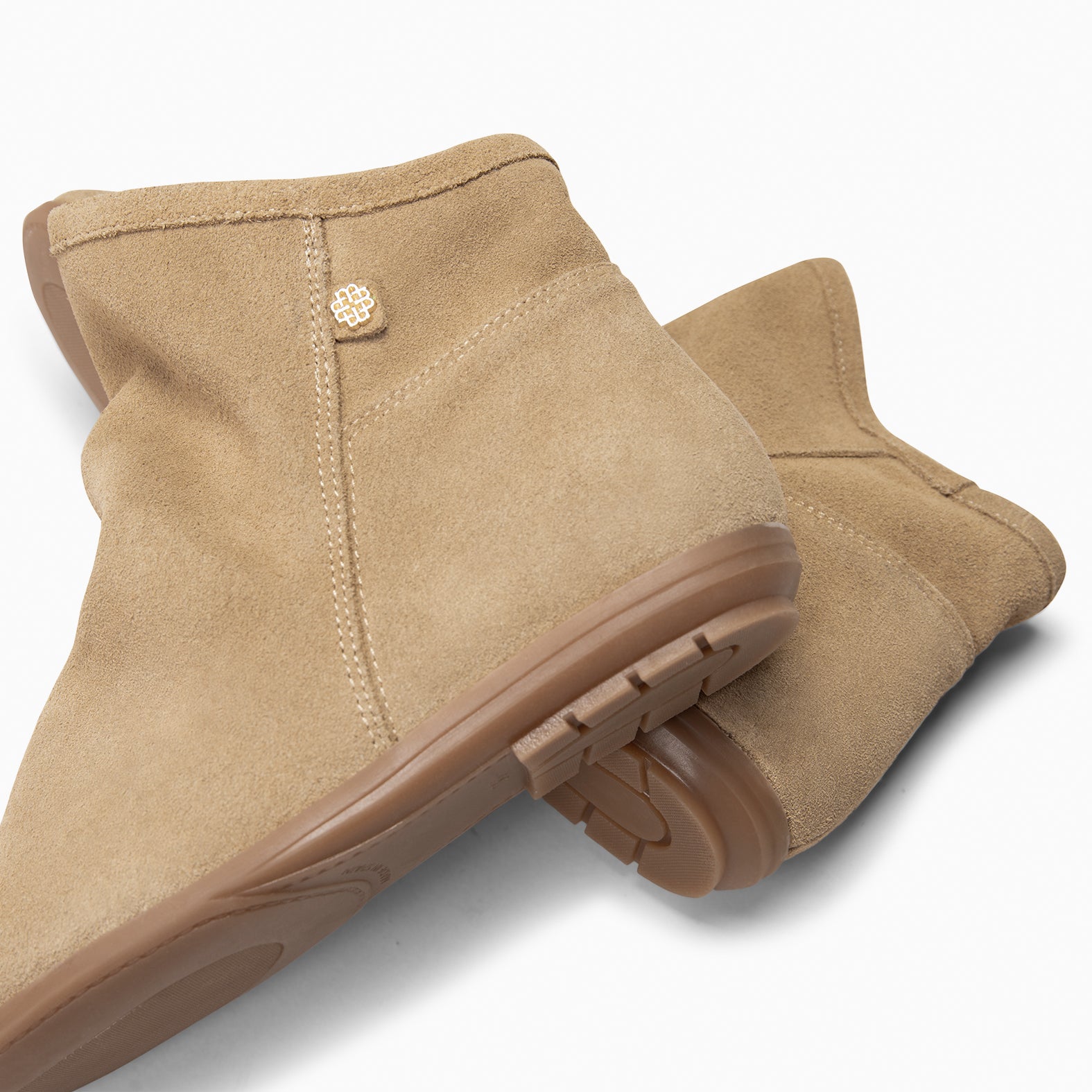 CHESS - Botines de ante con caña fruncida BEIGE - miMaO ®