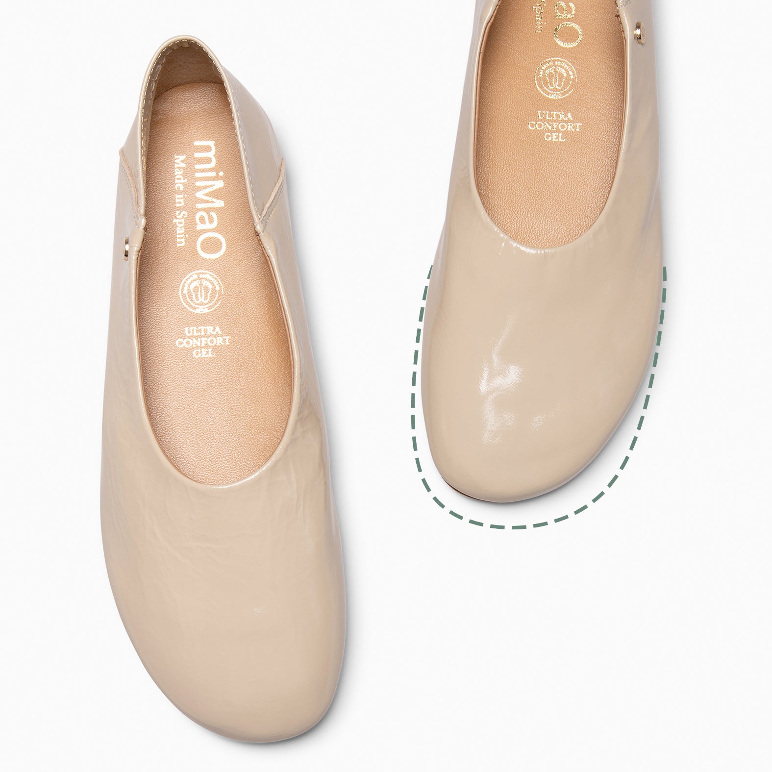 NANUK - BAILARINA PLANA BARESOFT BEIGE - miMaO ®