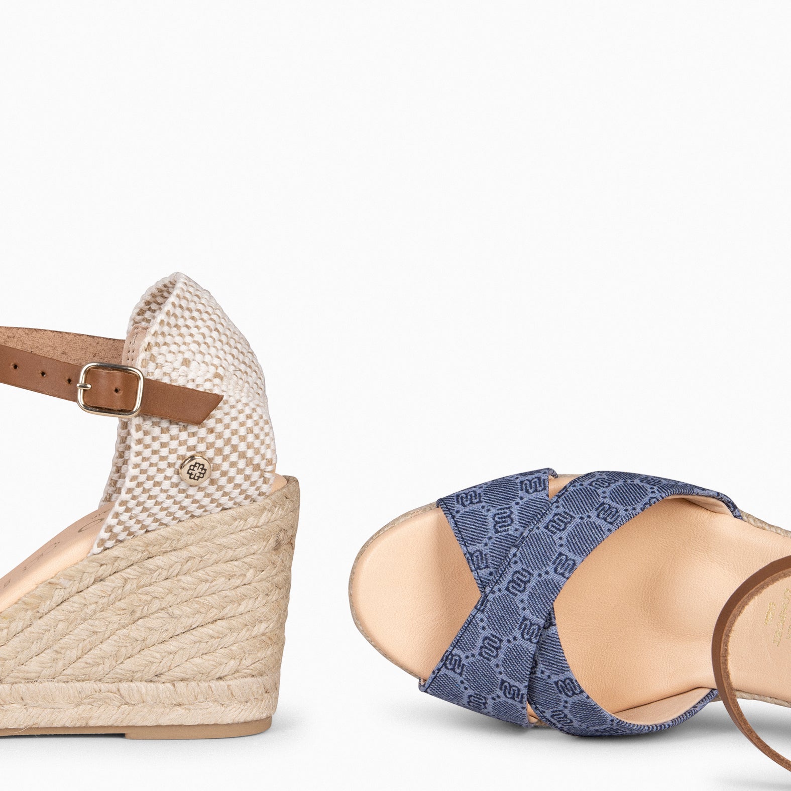 NAYADE – Espadrilles tissu jacquard JEANS