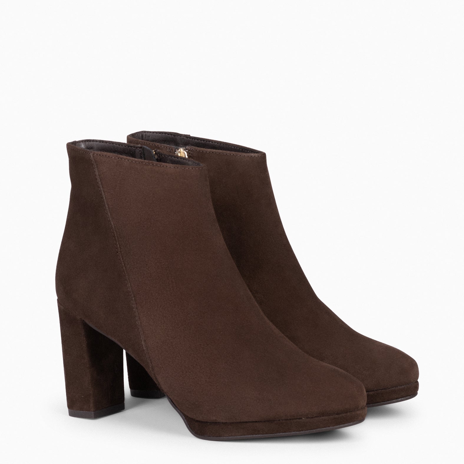 WITTEN - BROWN booties with platform