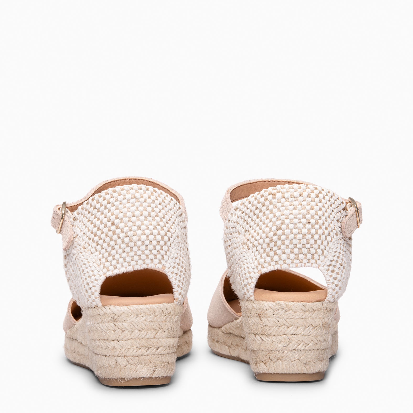 FORNELLS - NUDE WEDGE ESPADRILLES
