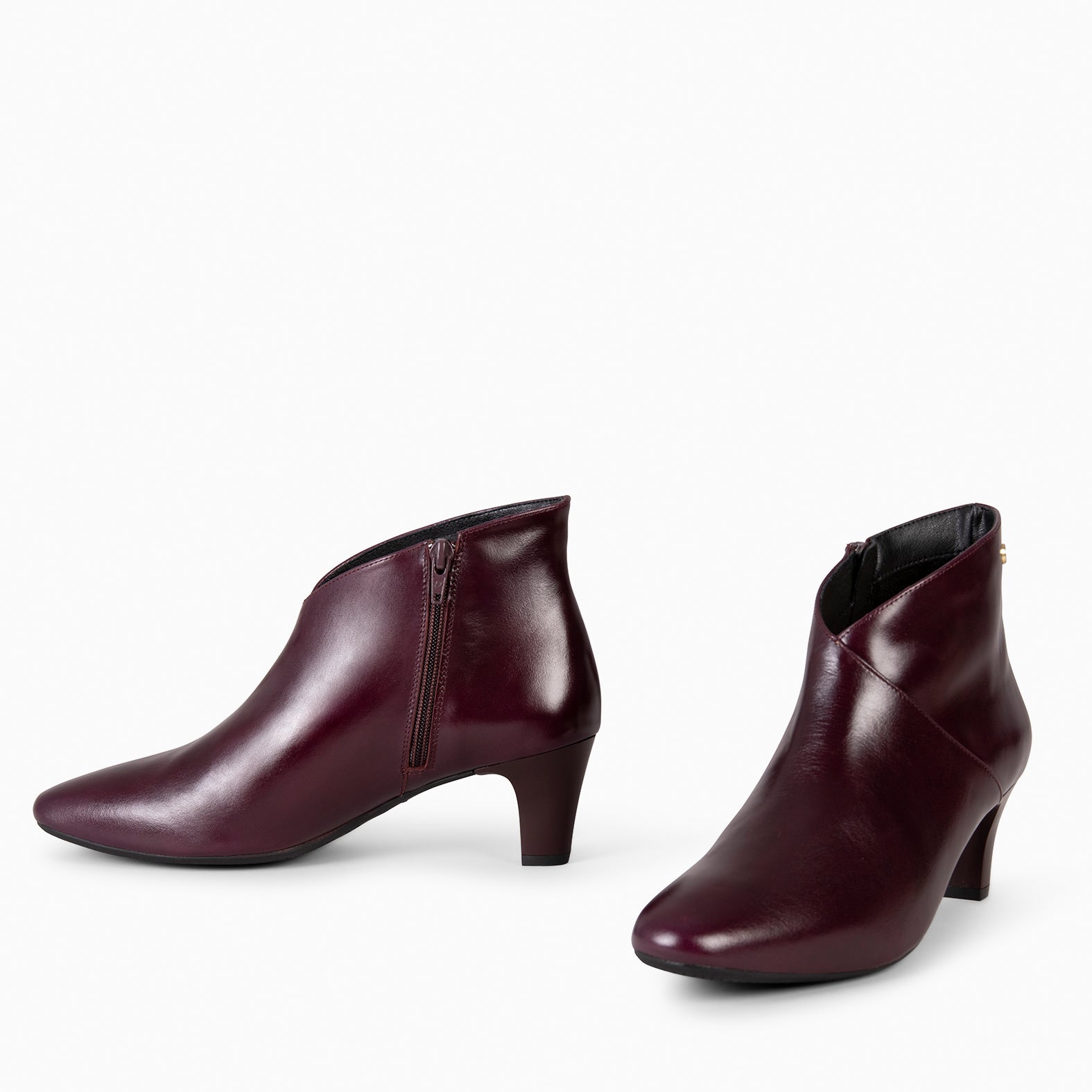 LADY - Botines napa mujer BURDEOS - miMaO ®