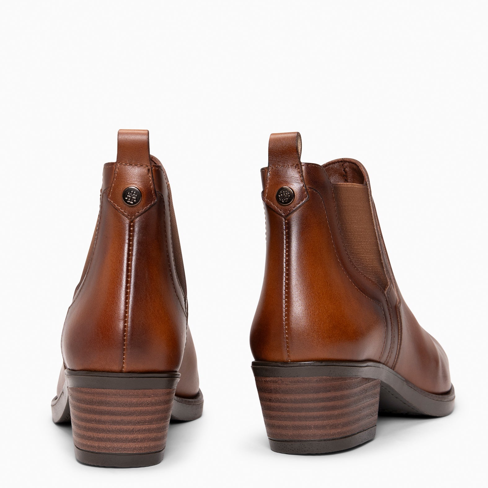 BILLY - Botines de tacón tipo Chelsea CAMEL - miMaO ®