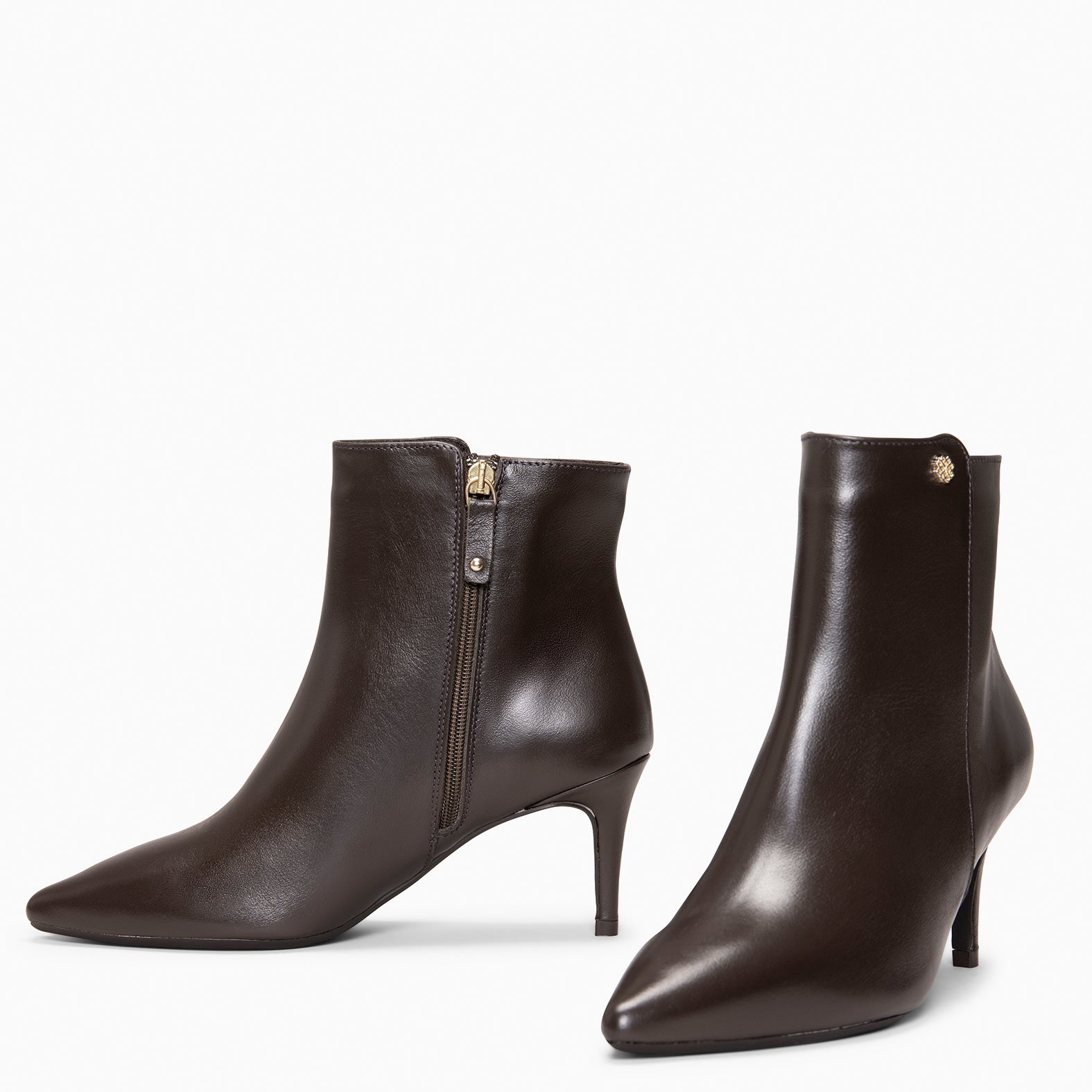 NIGHT - Botines de tacón de aguja MARRON - miMaO ®