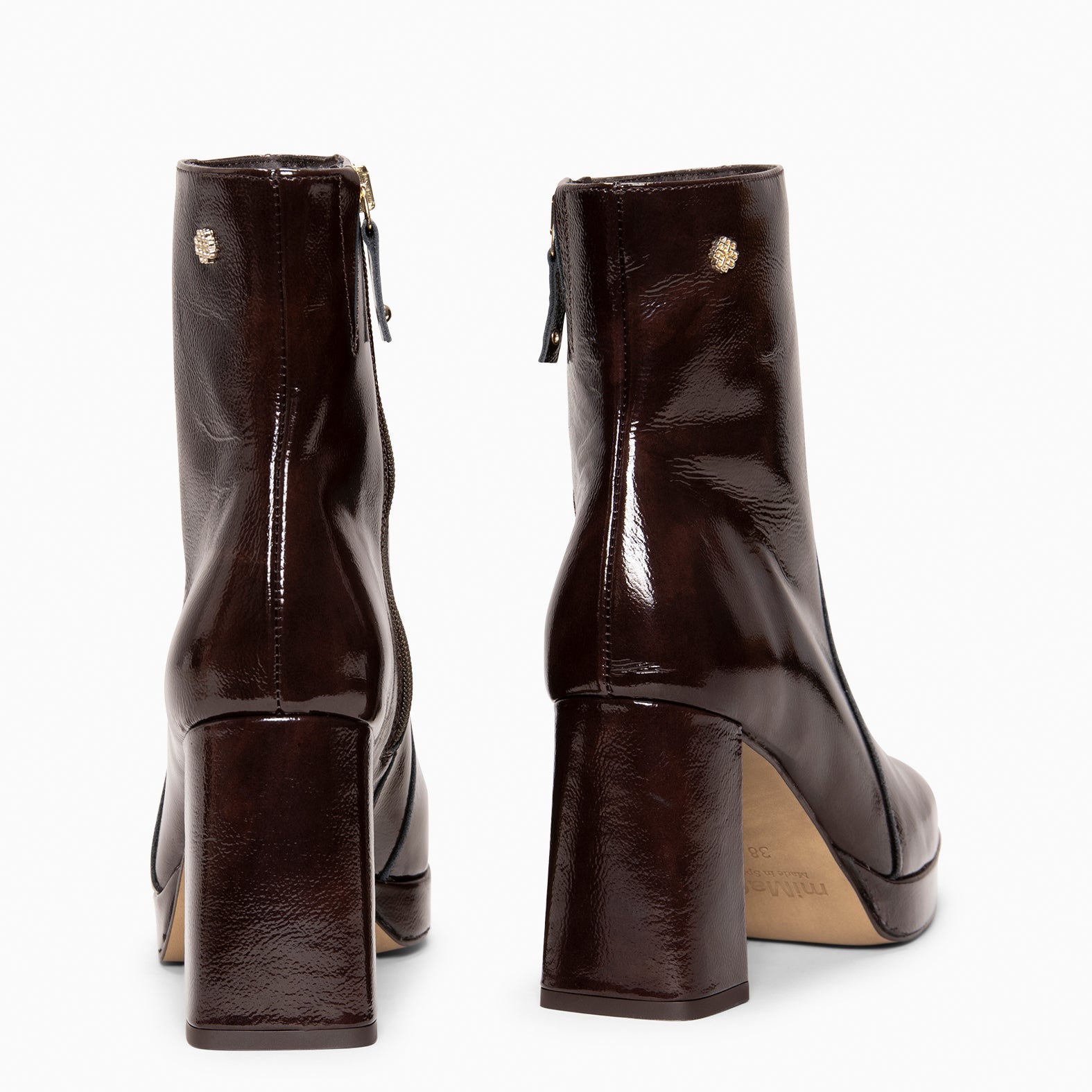 NOX - Botines de tacón alto MARRON - miMaO ®