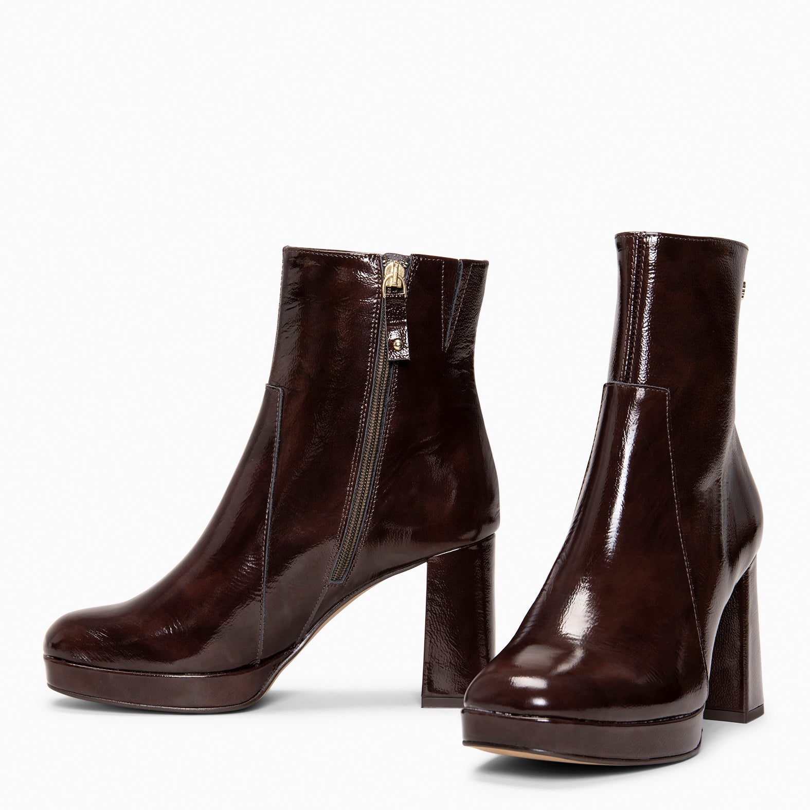 NOX - Botines de tacón alto MARRON - miMaO ®