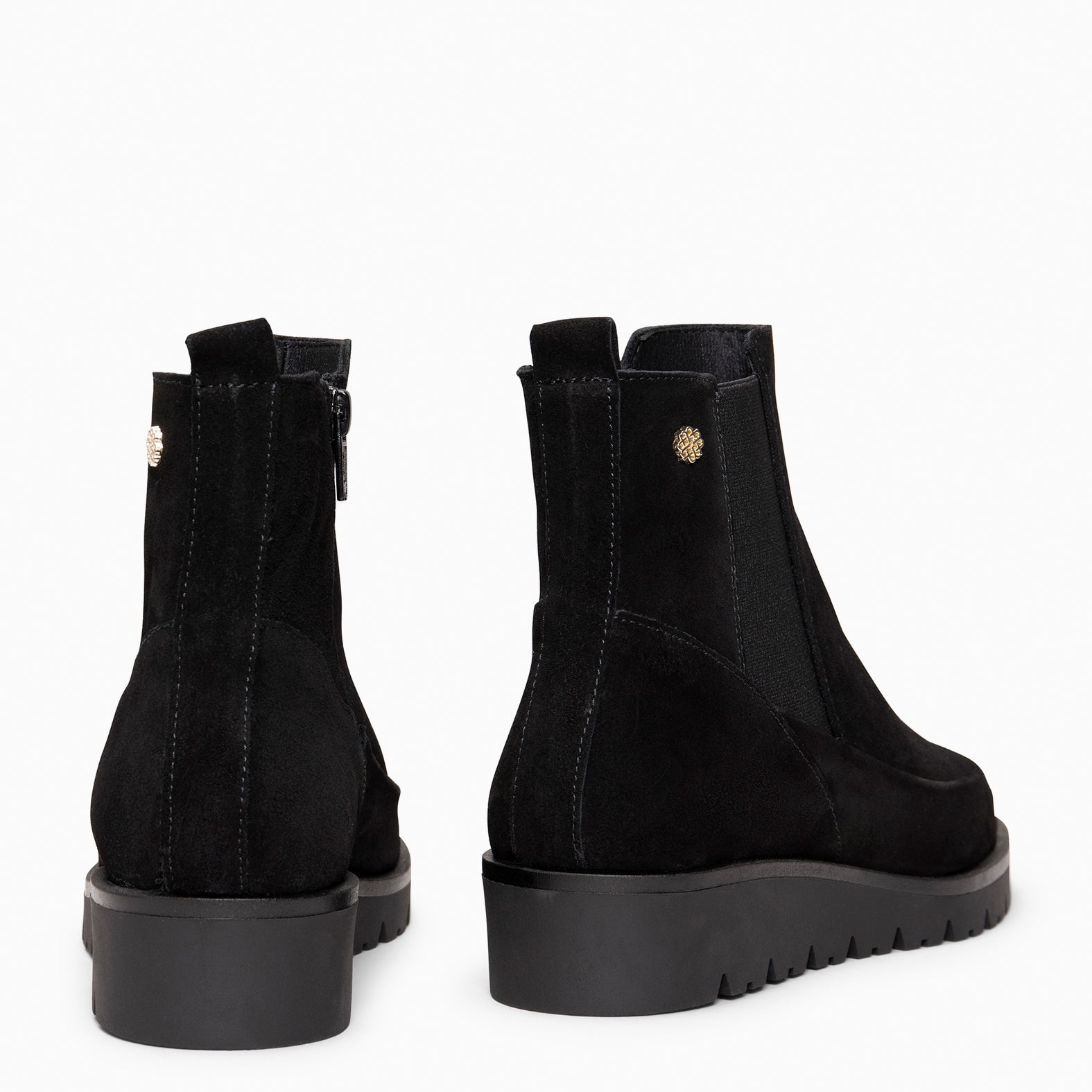 BRISTOL - Botines de ante con cuña NEGRO - miMaO ®