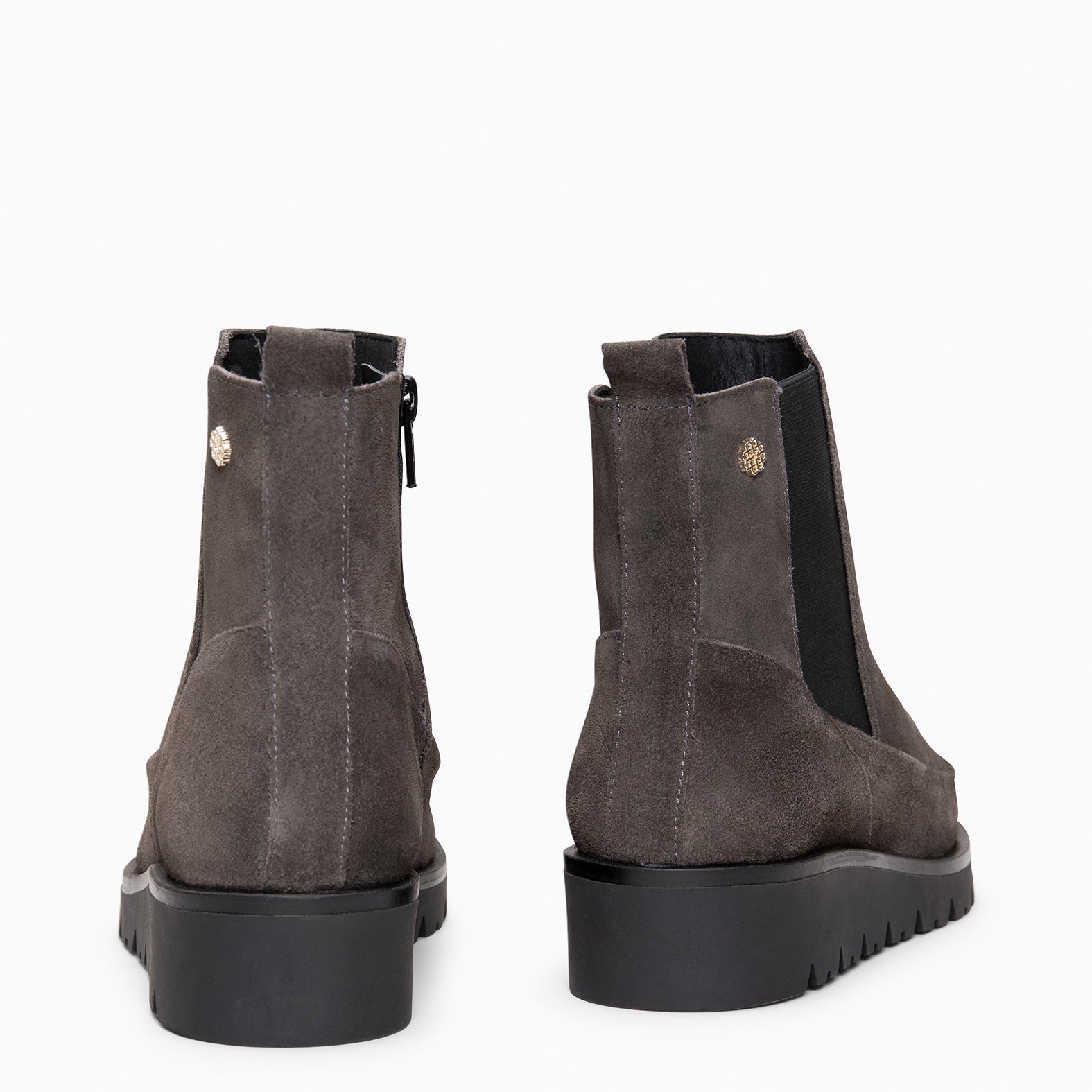 BRISTOL - Botines de ante con cuña GRIS - miMaO ®