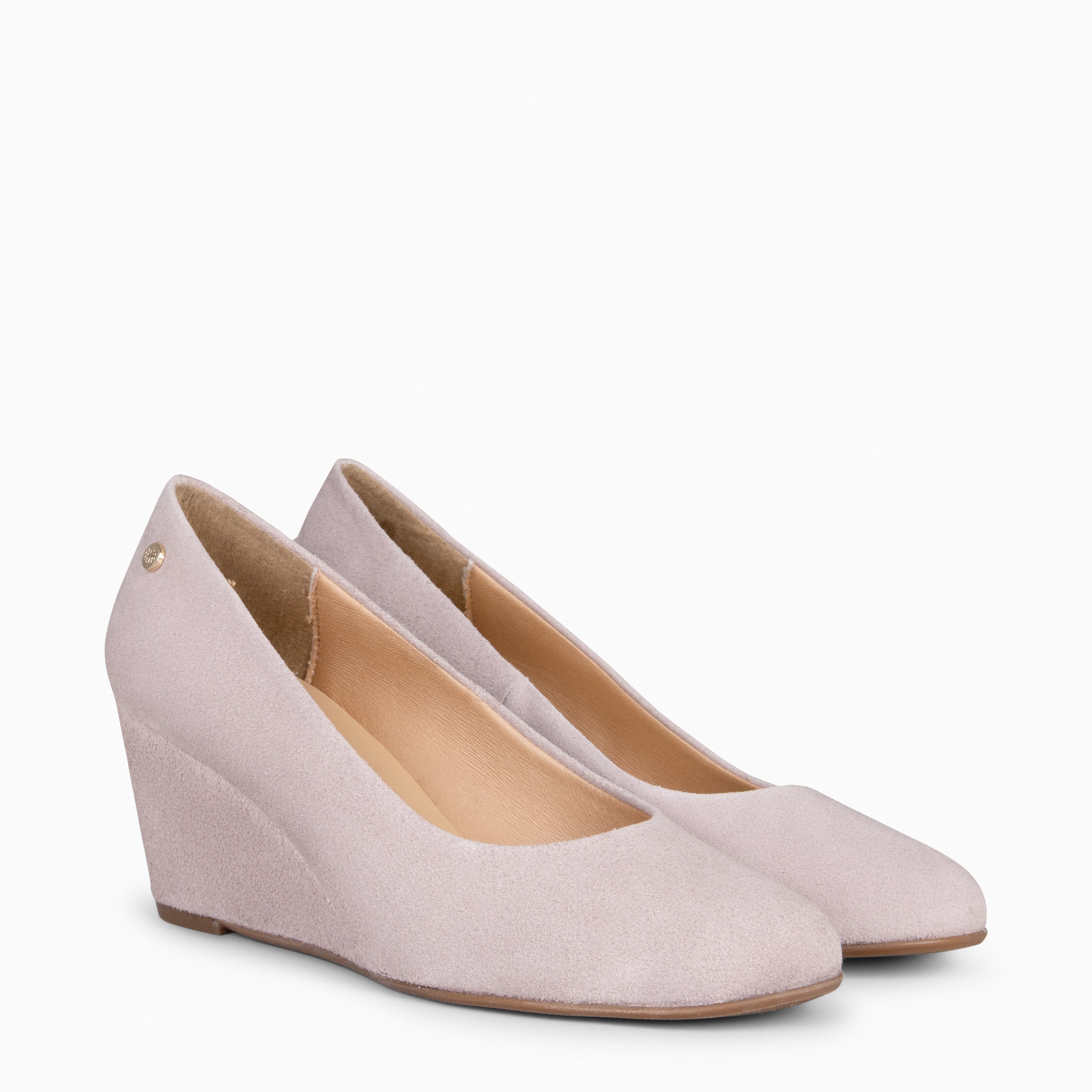 REDONDO CUÑA – Zapato de mujer con cuña NUDE - miMaO ®