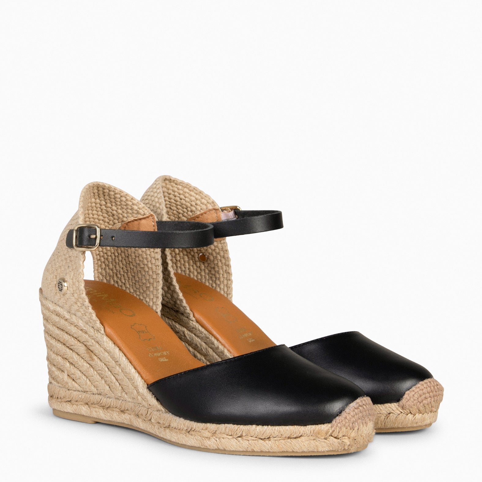 GIO - Cuñas de esparto altas NEGRO - miMaO ®
