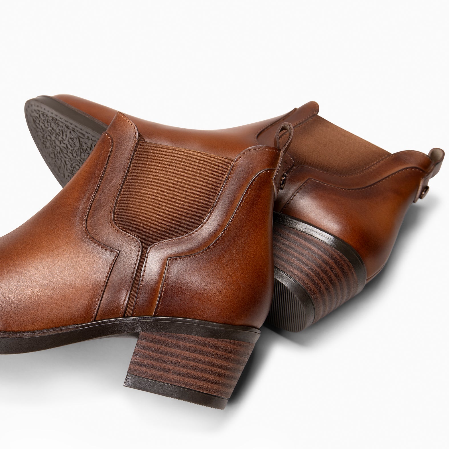 BILLY - Botines de tacón tipo Chelsea CAMEL - miMaO ®
