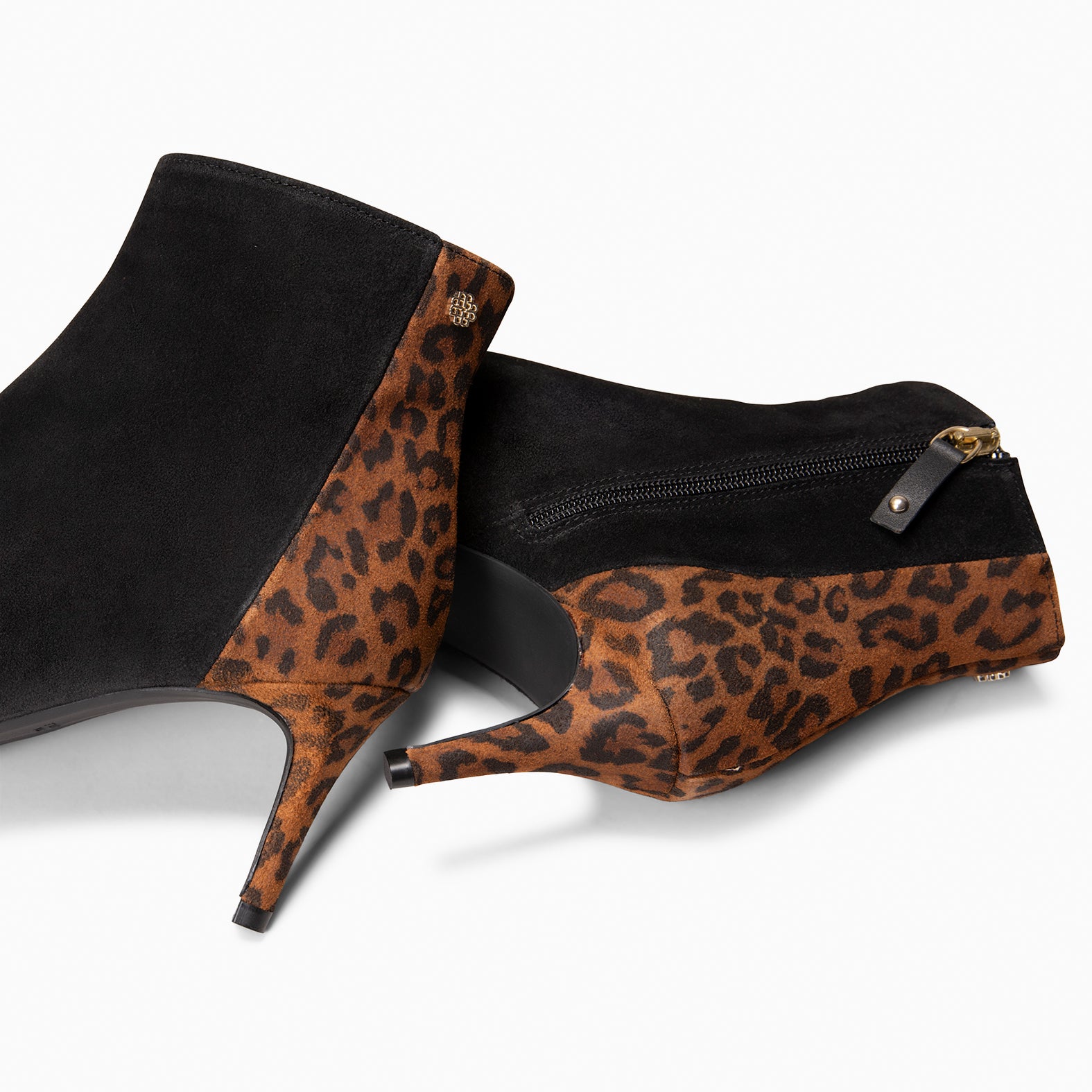 NIGHT - Botines elegantes de tacón fino NEGRO LEOPARDO - miMaO ®
