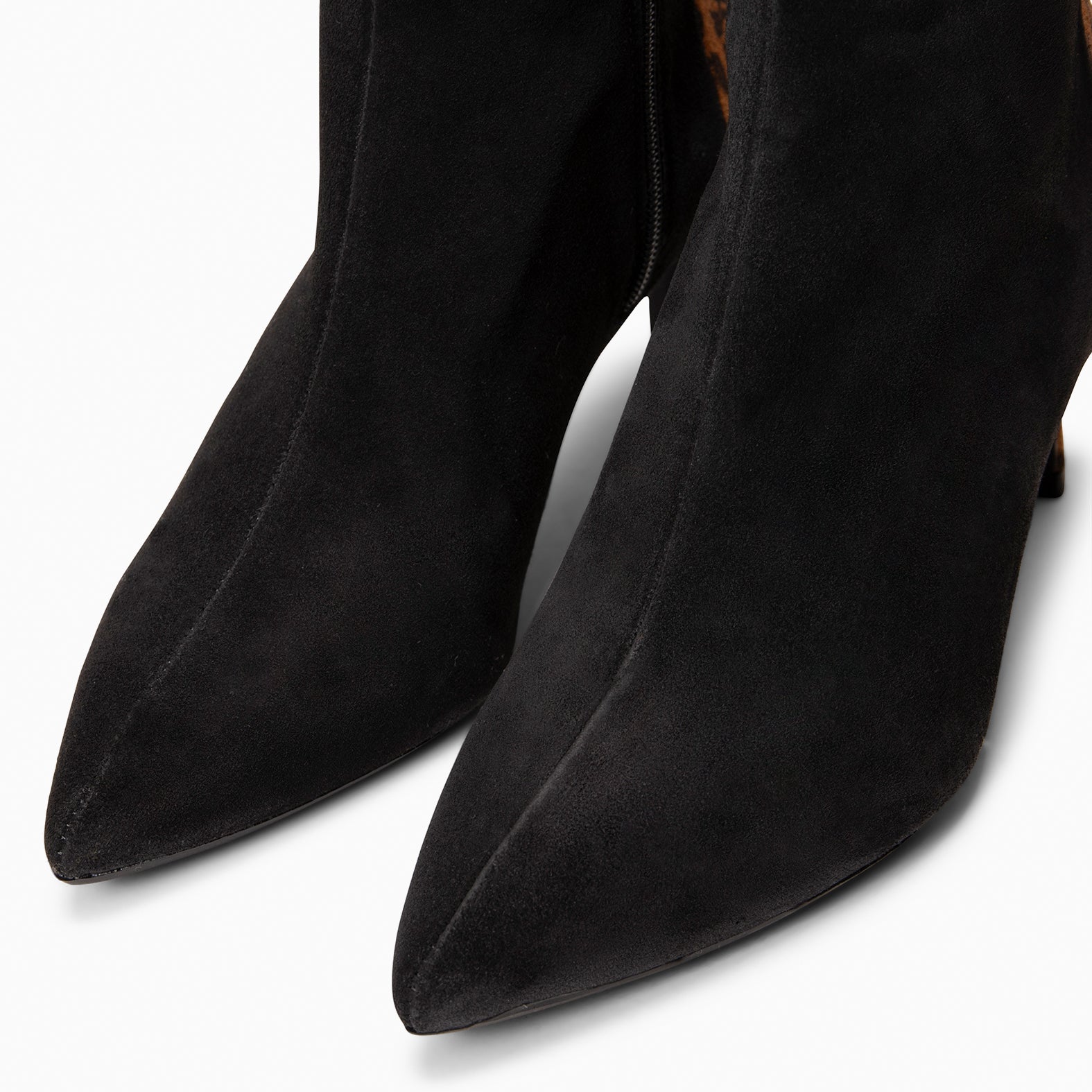 NIGHT - Botines elegantes de tacón fino NEGRO LEOPARDO - miMaO ®
