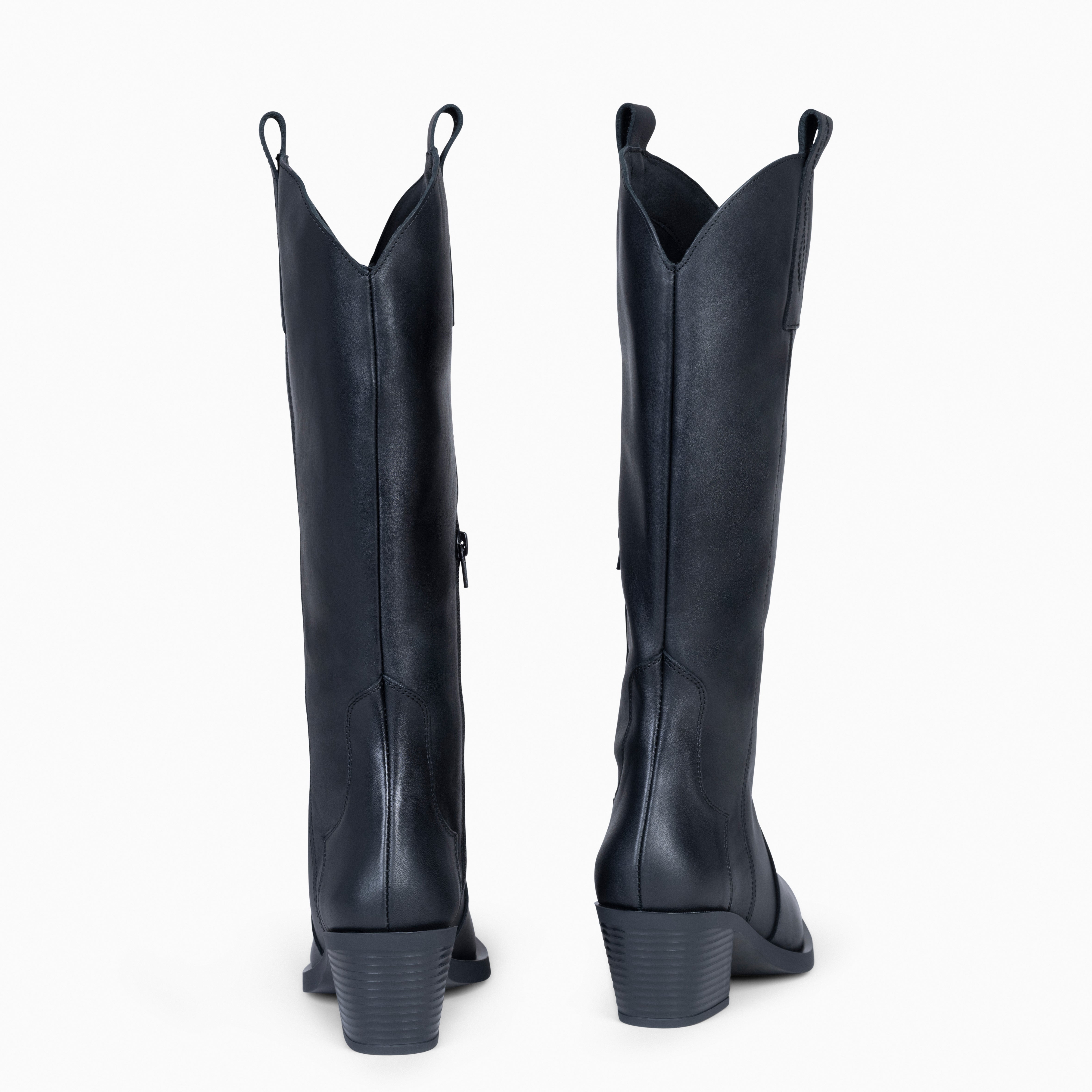 BELMONT - BLACK Women Cowboy Boots