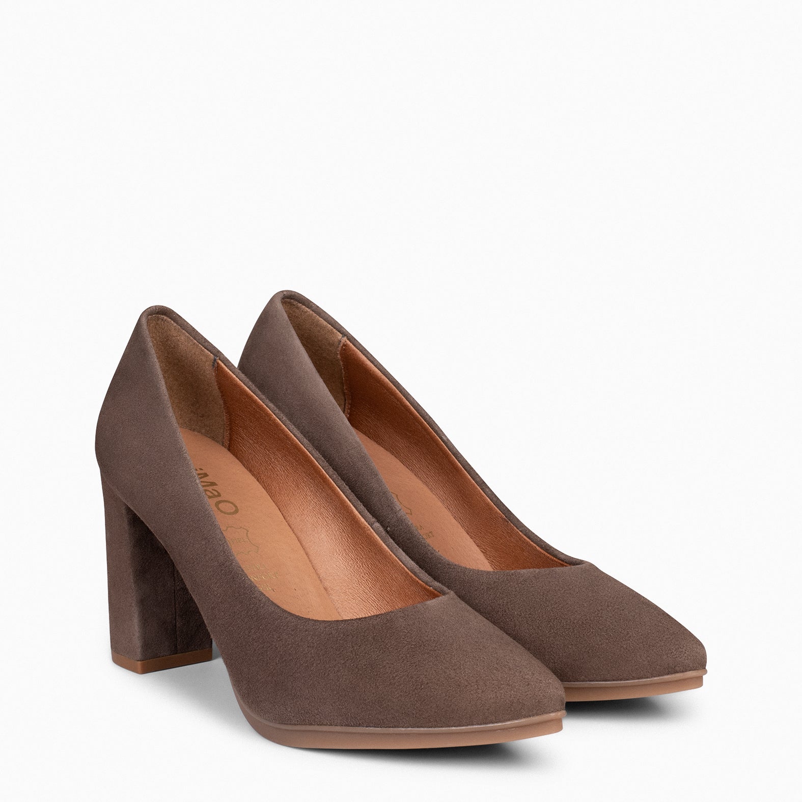 URBAN - Zapatos de tacón alto de ante MARRON - miMaO ®