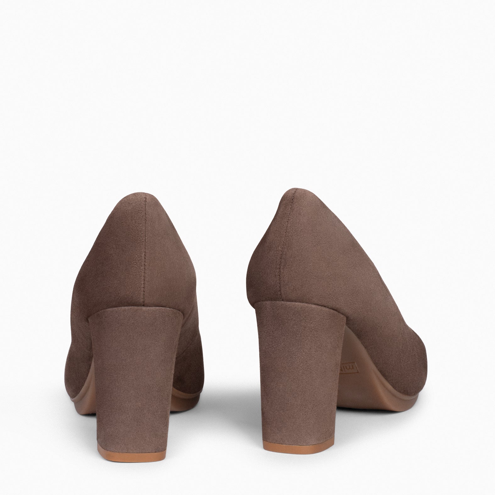 URBAN - Zapatos de tacón alto de ante MARRON - miMaO ®