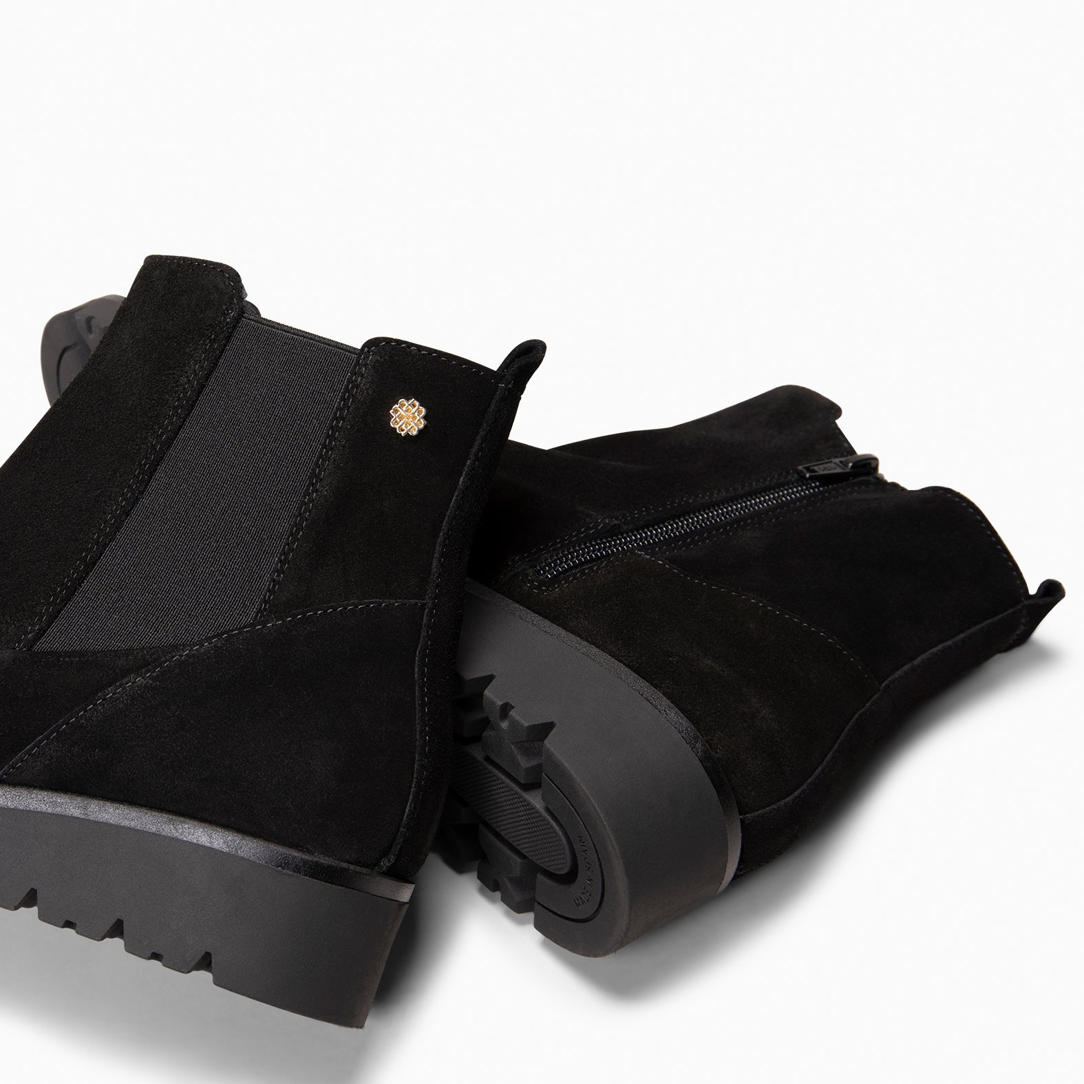 BRISTOL - Botines de ante con cuña NEGRO - miMaO ®