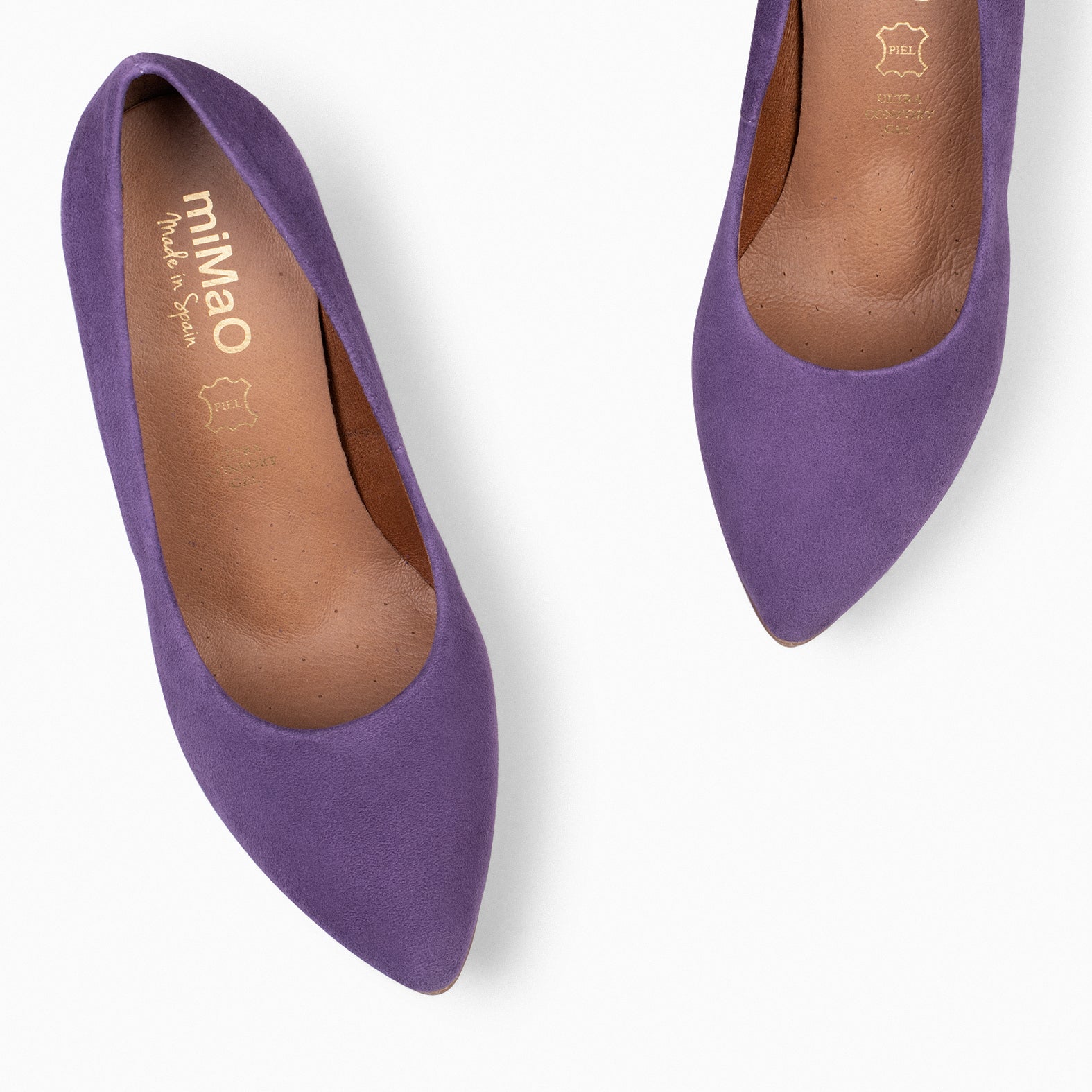 URBAN - Zapatos de tacón alto de ante MORADO
