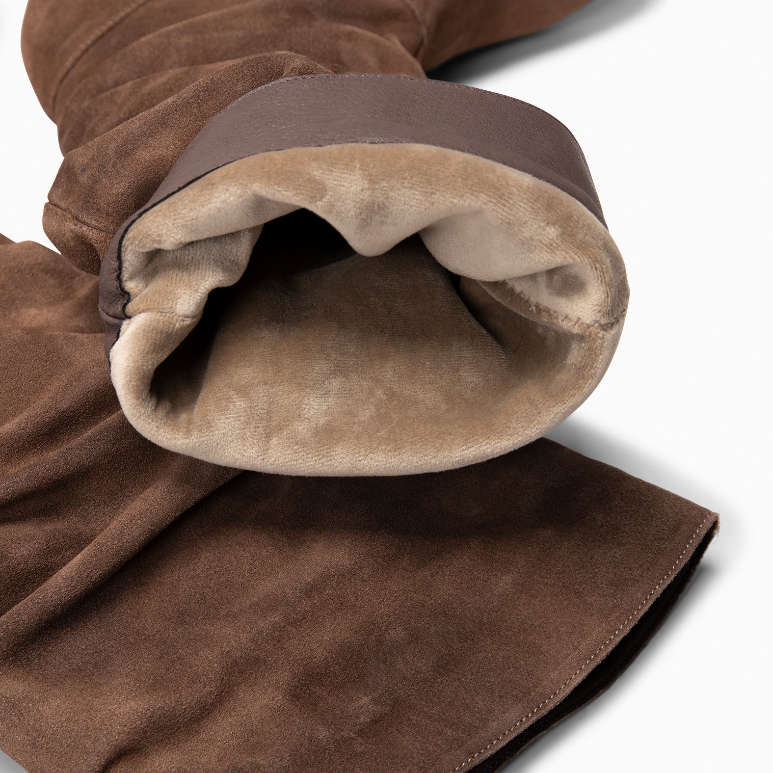 FIONA - Botas arrugadas de ante TAUPE - miMaO ®