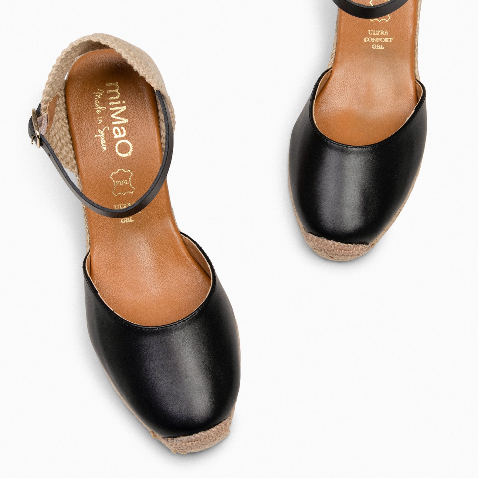 GIO - Cuñas de esparto altas NEGRO - miMaO ®